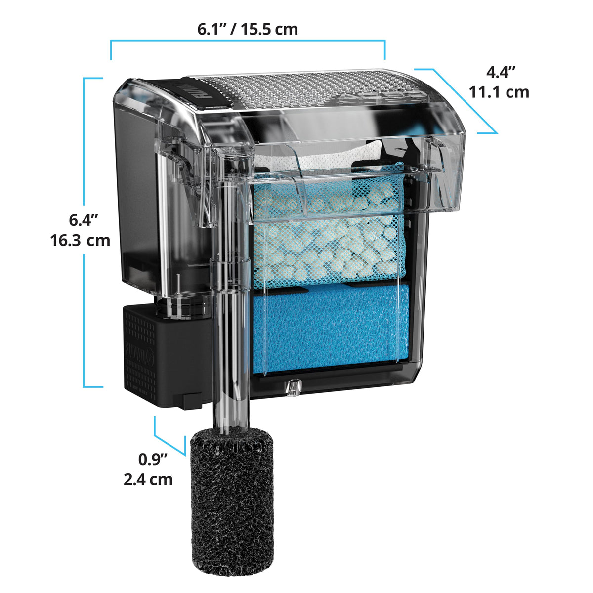 Fluval AquaClear AC30 Power Filter for 10 30 US Gallon - Fluval Official Imagery - 3