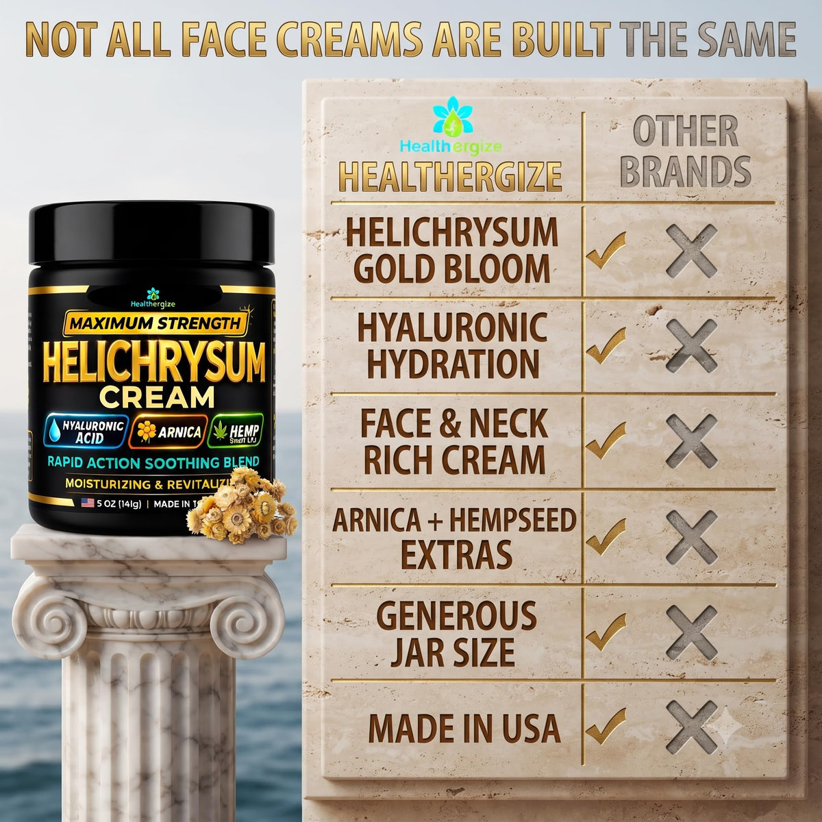 Helichrysum Cream Maximum Strength Helichrysum Balm for Thin - Healthergize Official Imagery - 4