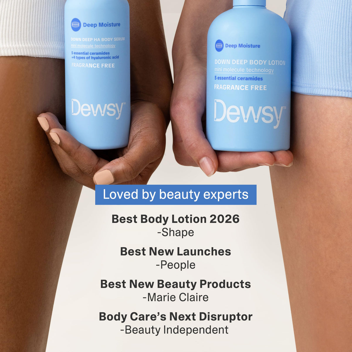 Hyaluronic Acid Body Serum Fragrance Free Unscented Dry Skin - Dewsy Official Imagery - 6