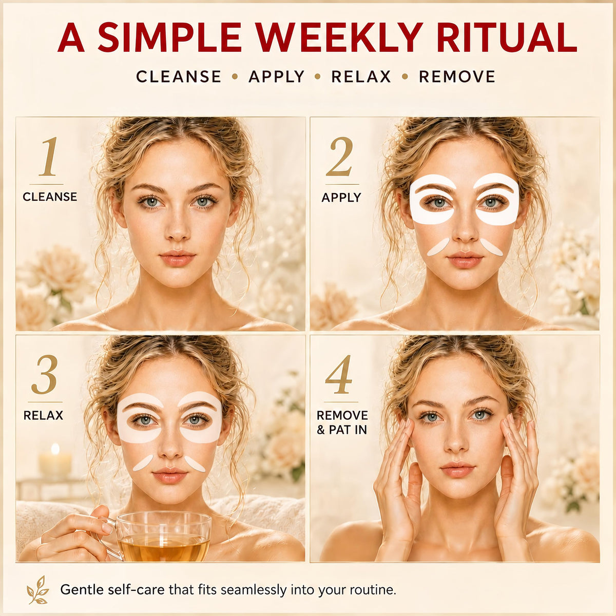 Under Eye Patches for Puffy Eyes and Dark Circles Collagen - GONIM Official Imagery - 8