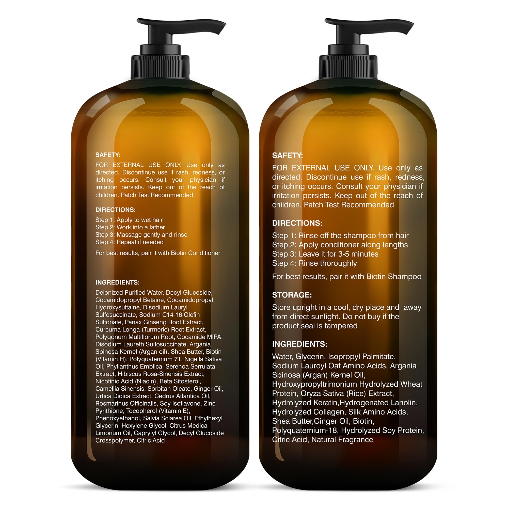 Botanic Hearth Biotin Shampoo and Conditioner Set - with Ginger Oil & Keratin - Botanic Hearth Official Product View 10