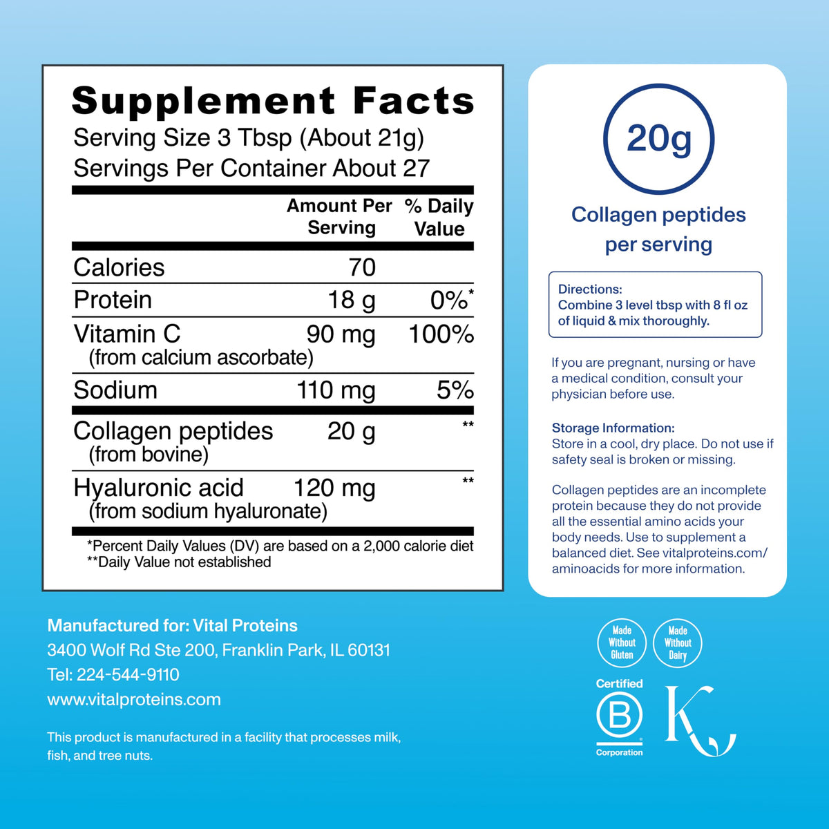 Vital Proteins Collagen Peptides Powder Advanced Unflavored - Vital Proteins Official Imagery - 4