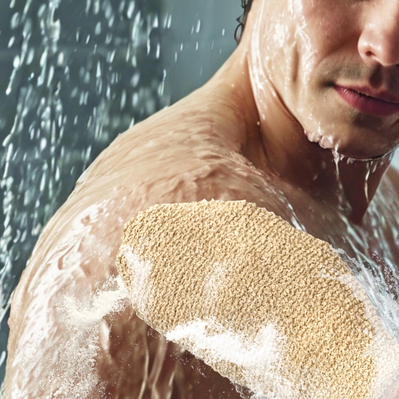 GUARD&MARINE Natural Shower Mitts - Hemp Bath Gloves for Skin Exfoliation - GUARD&MARINE Official Product View 7