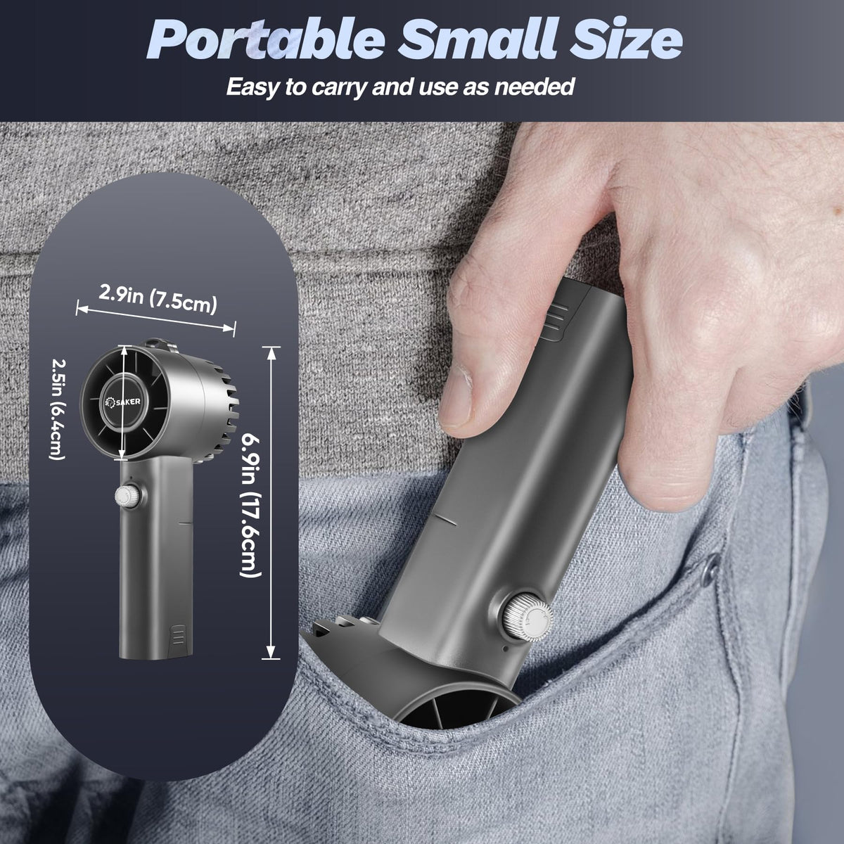Saker Handheld Turbo Fan - Saker Official Imagery - 8