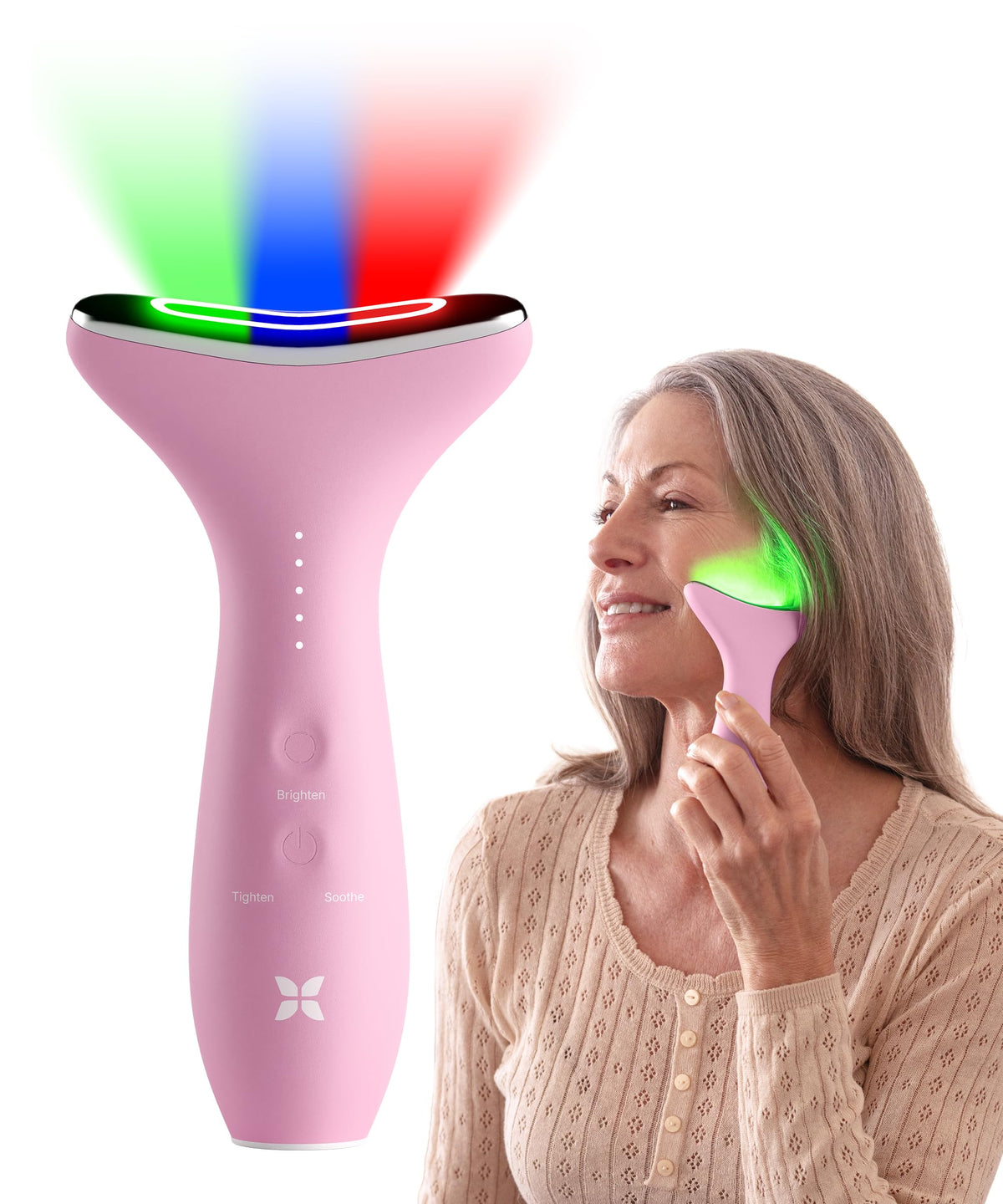 REVO Genie Facial Massager for Face and Neck LED Beauty - REVOMADIC Official Imagery - 2