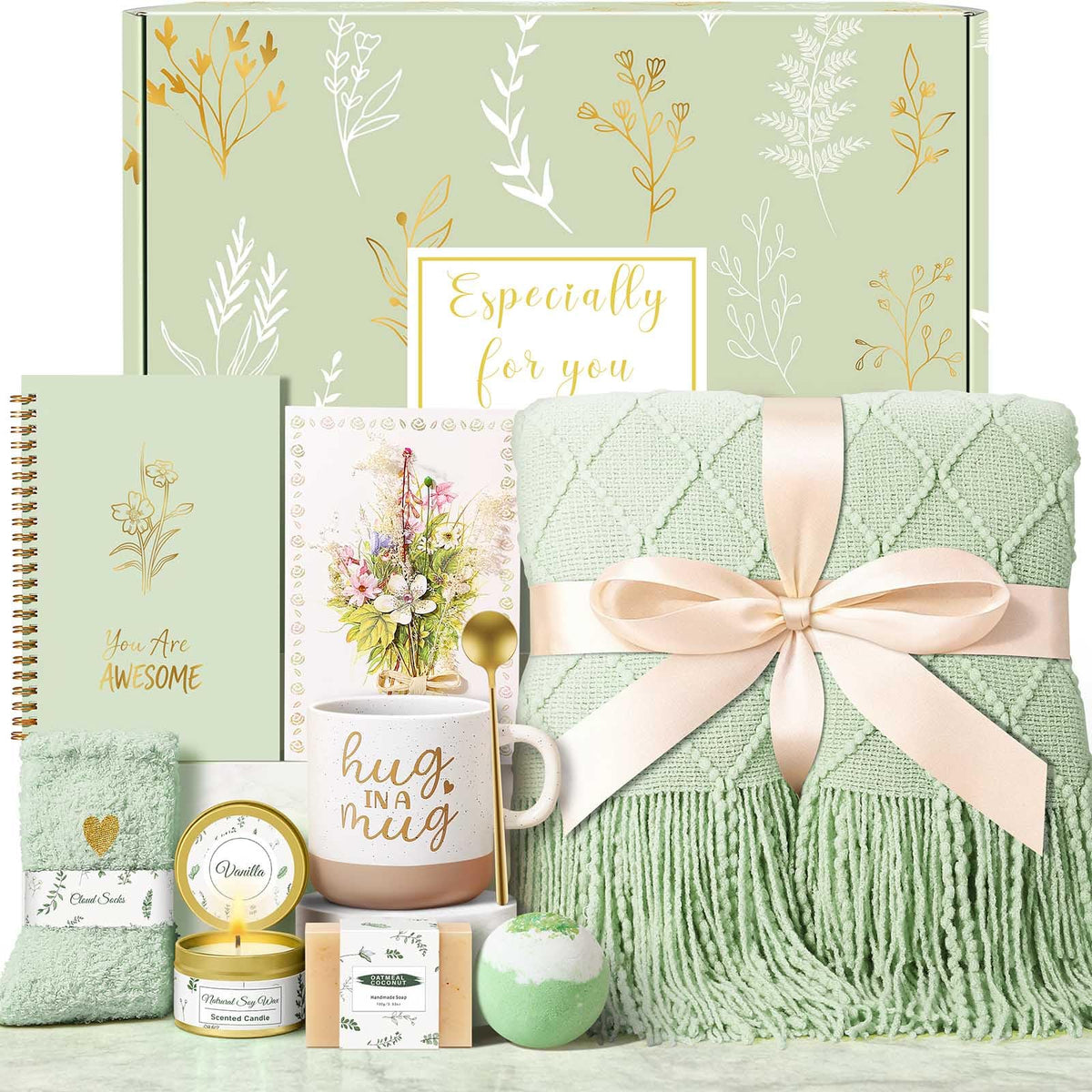 Wasocol Birthday Gifts for Women Self Care Gift Basket Get - Wasocol Official Imagery - 1