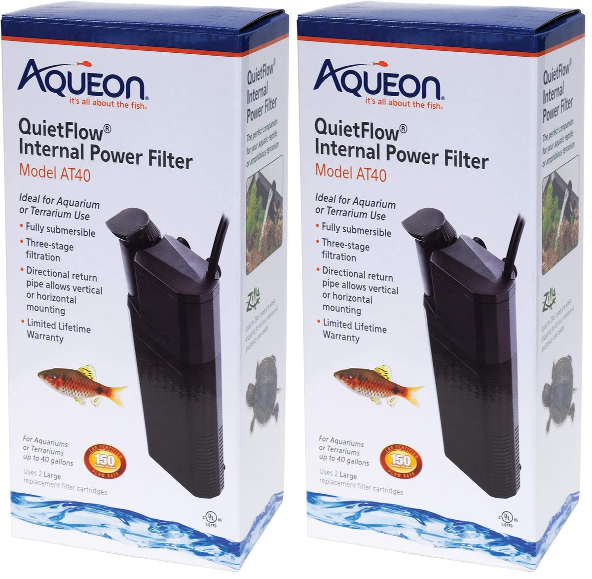 Aqueon Quietflow Internal Power Filter Black - Aqueon Official Imagery - 4