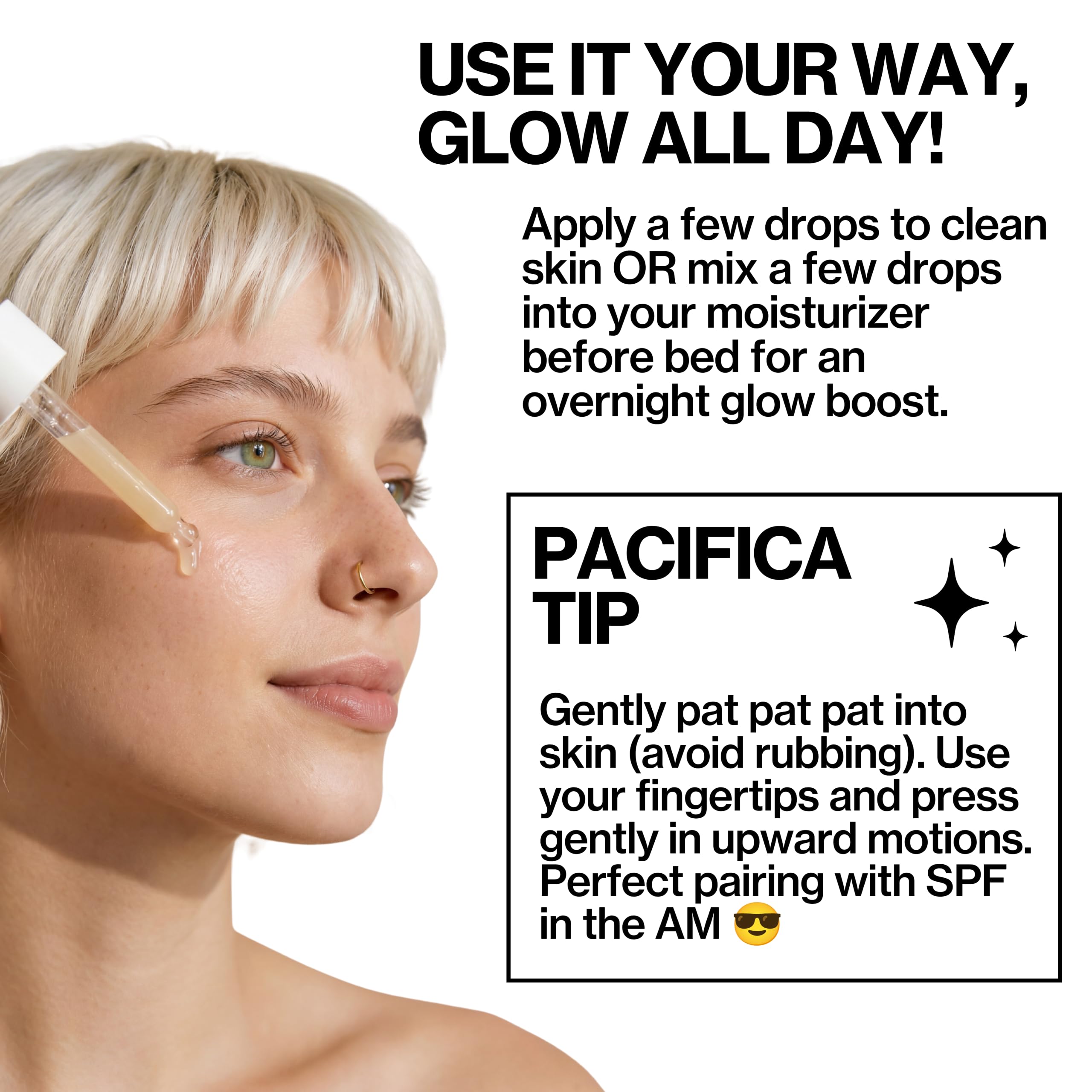 Pacifica Vitamin C Serum for Face – Glow Baby Brightening Facial - Pacifica