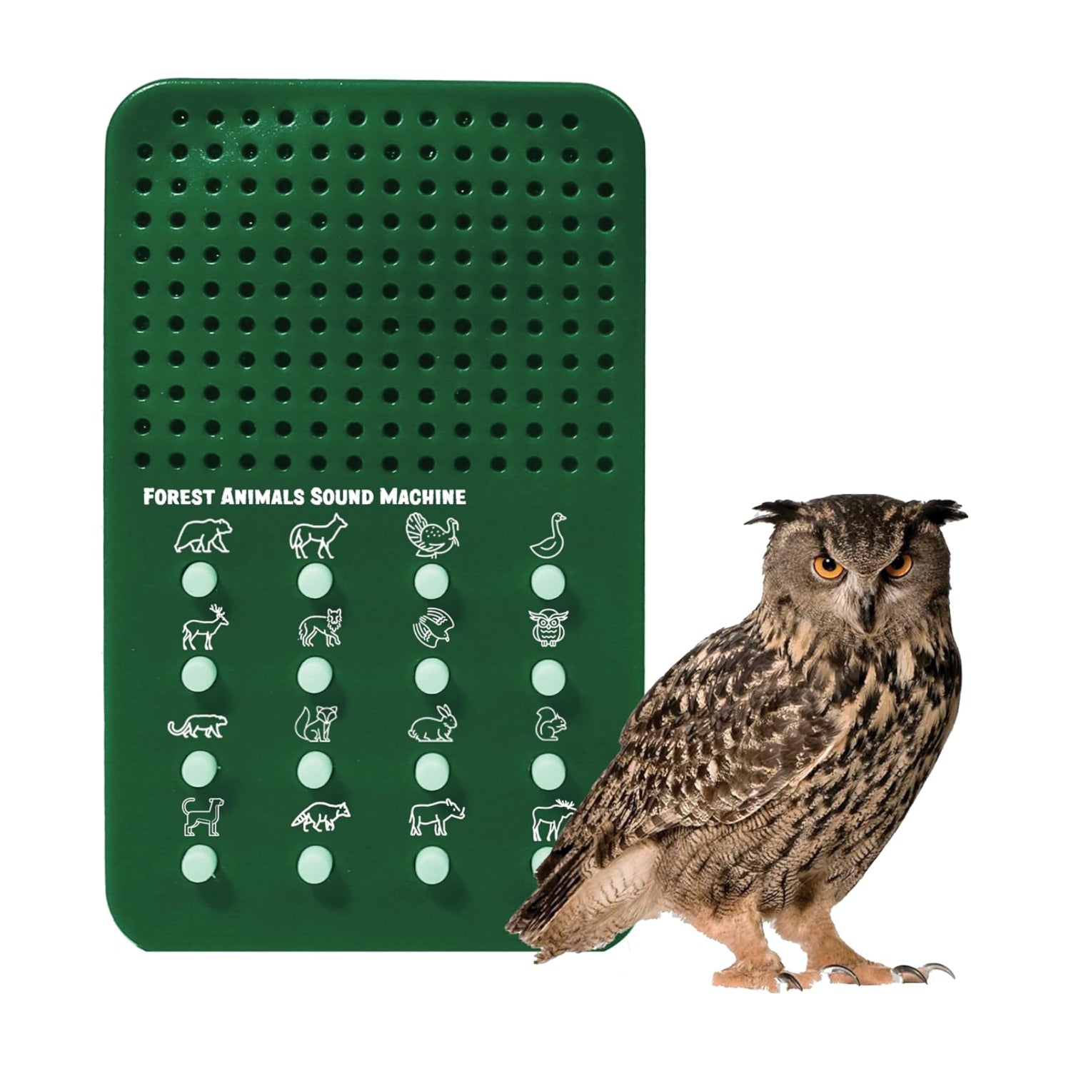 ZANY TRAINS forest animal caller with 16 calls including hoots, hollers, quacks, and noises for outdoor wildlife sounds