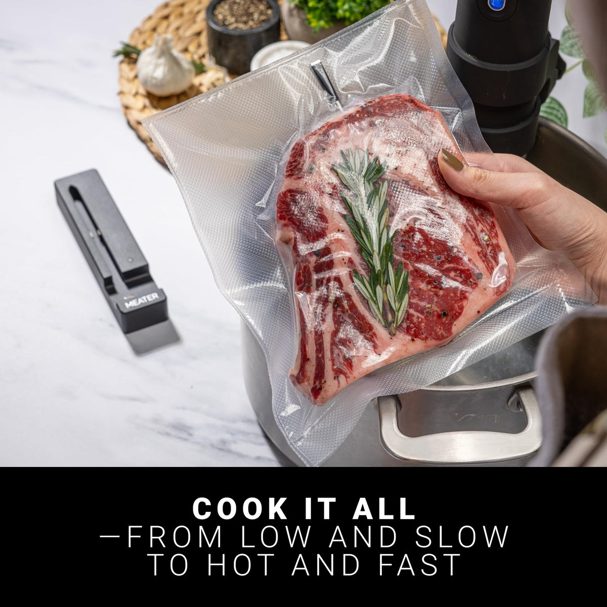 MEATER SE Wireless Smart Meat Thermometer Black Bluetooth - Premium Selection Official Imagery - 7