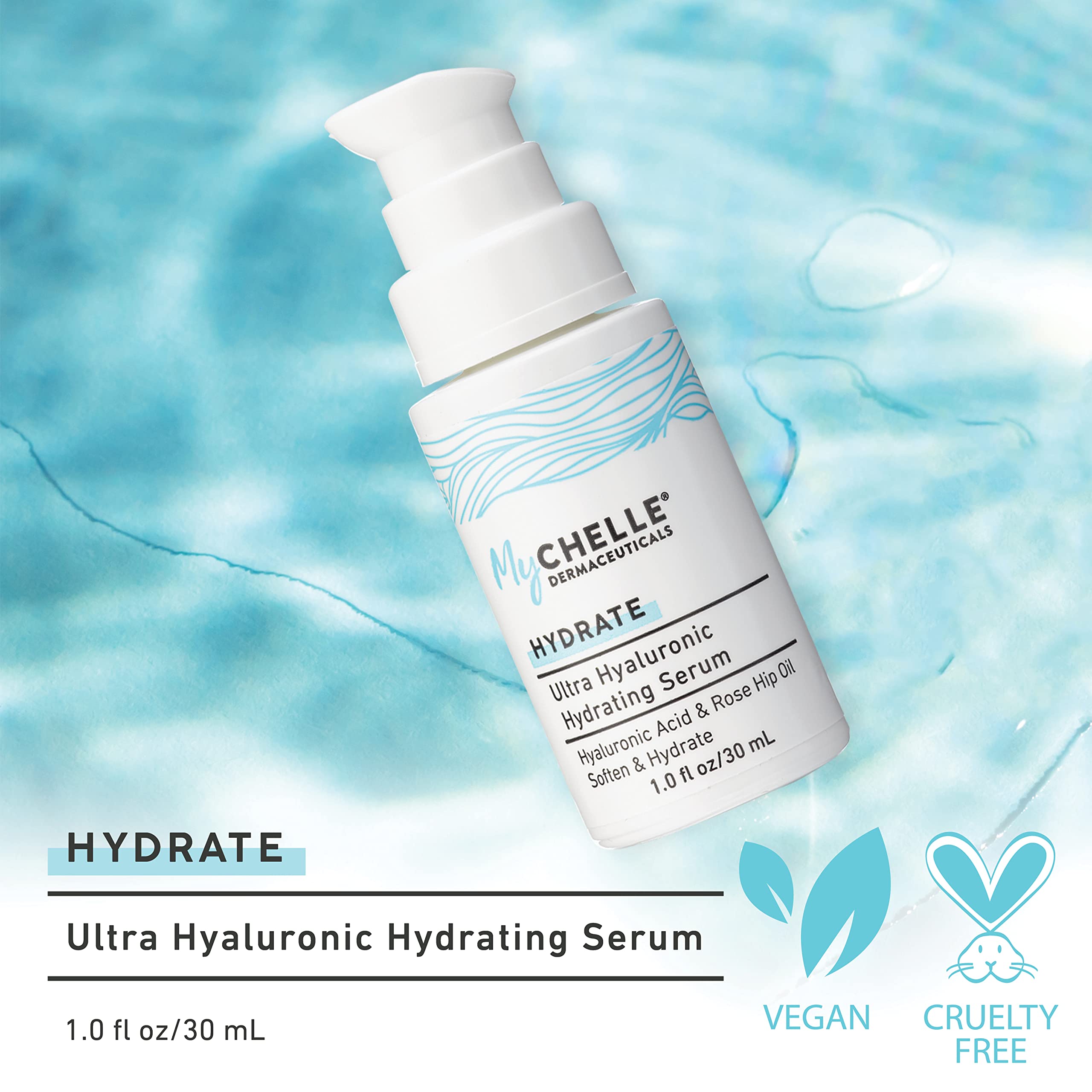 MyCHELLE Dermaceuticals Ultra Hyaluronic Hydrating Serum - Rich Hydration for - MyChelle Dermaceuticals Official Product View 3