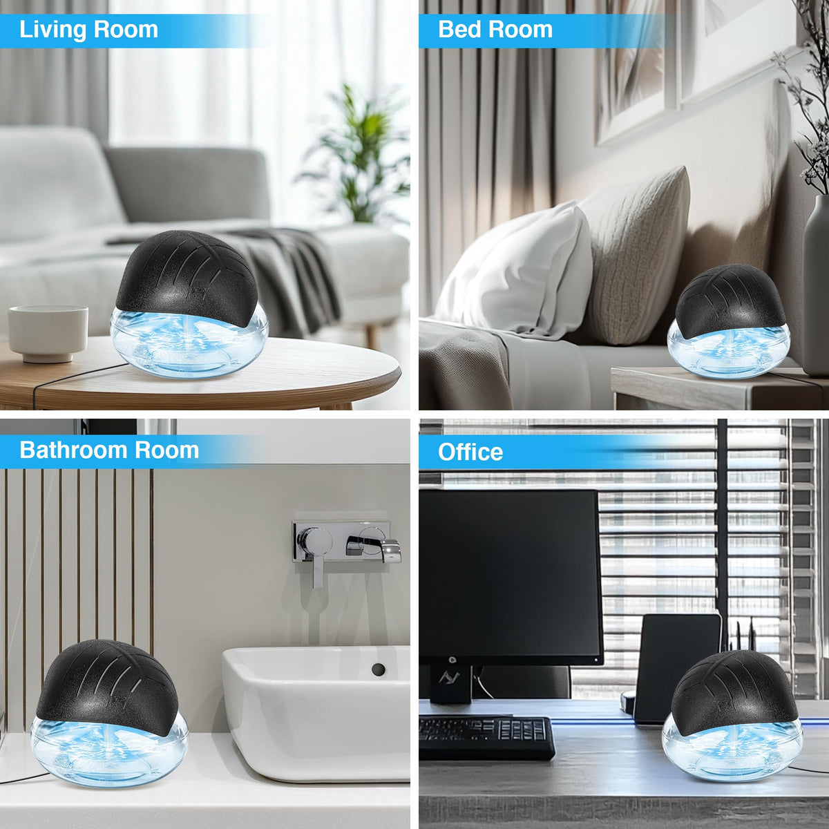 Water Air Purifier for Home with Essential Oil Diffuser - RetroStick Official Imagery - 7