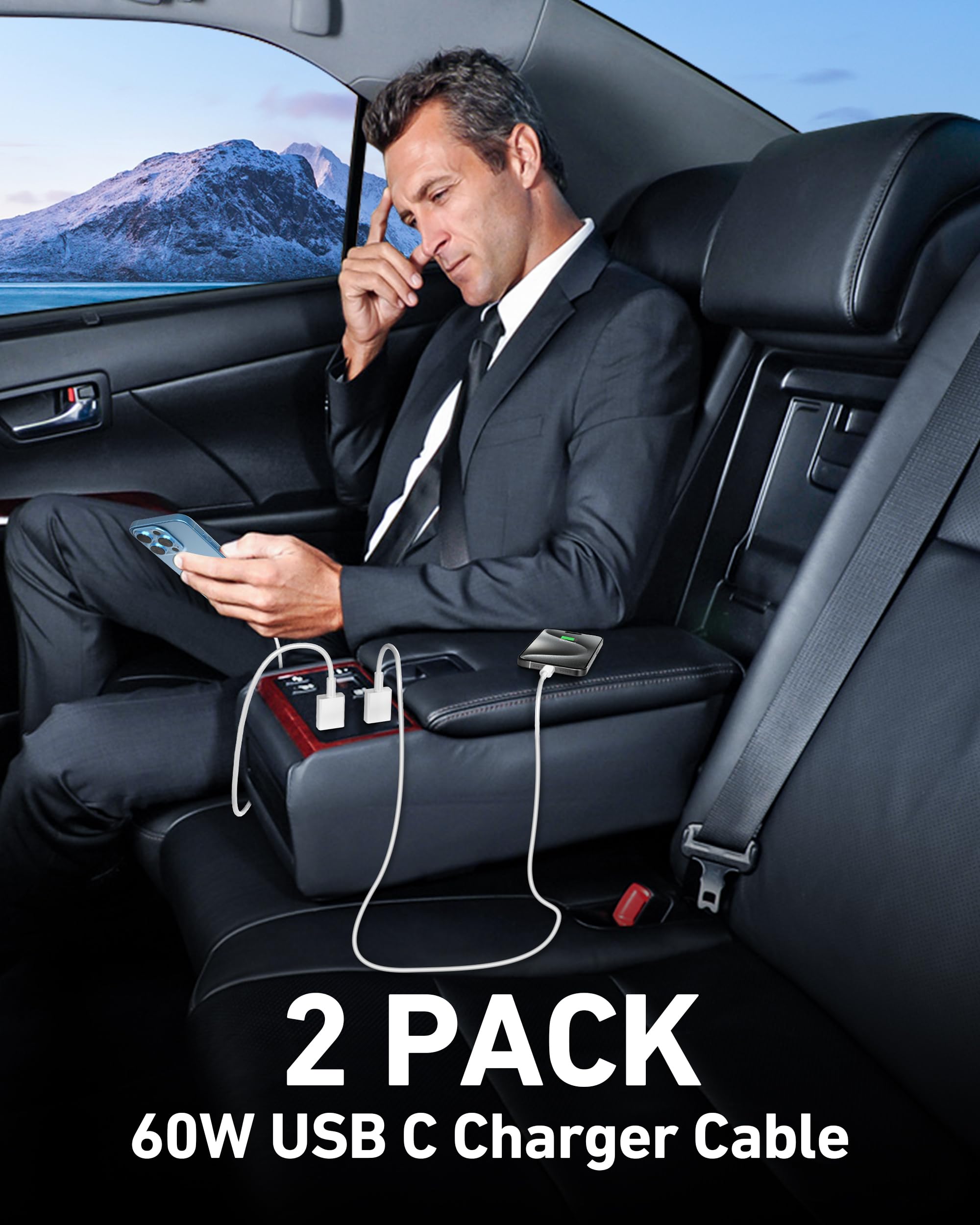 LUOSIKE Car Carplay Cable for iPhone 17 - 17 Pro Air 17e 15 Pro Max Charger Cord - LUOSIKE Official Product View 8