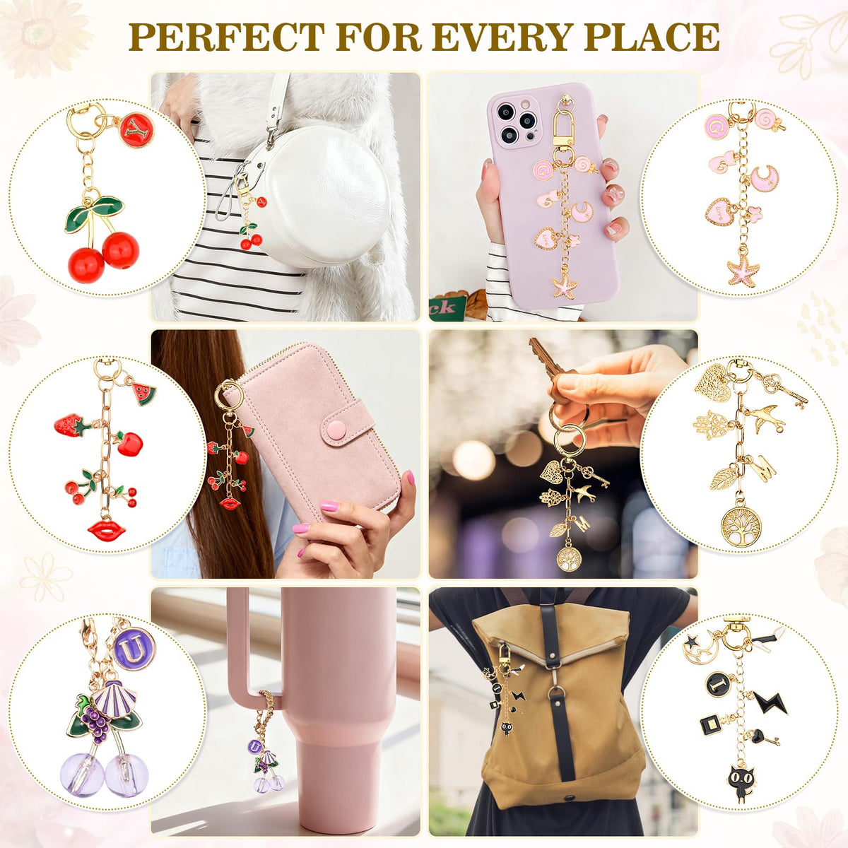 656Pcs Keychain Making Kit Gold Jewelry Making Supplies DIY - Zerivne Official Imagery - 8