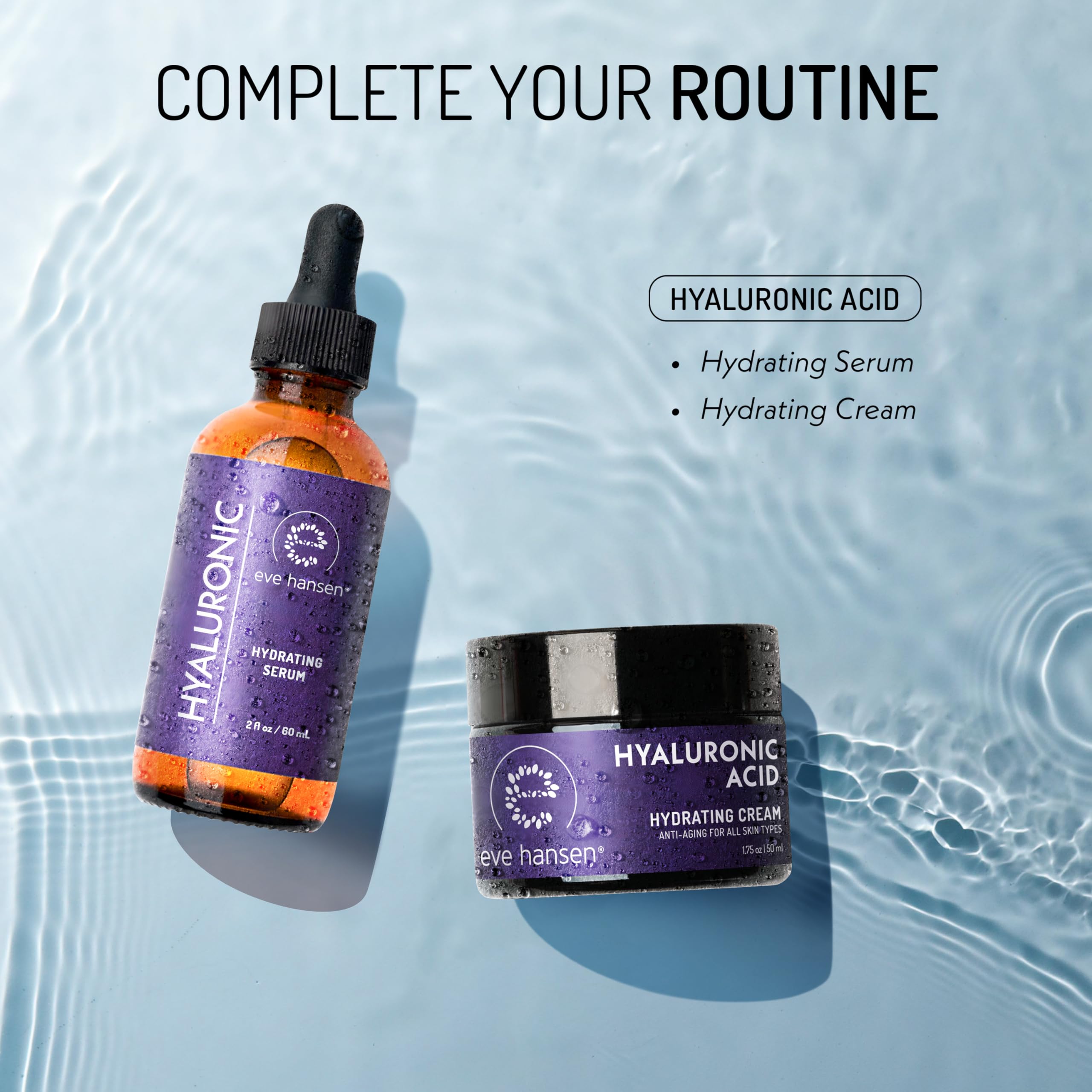 Eve Hansen Hyaluronic Acid Serum for Face - Hydrating Serum with Vitamin C & E Ant - Eve Hansen Official Product View 6