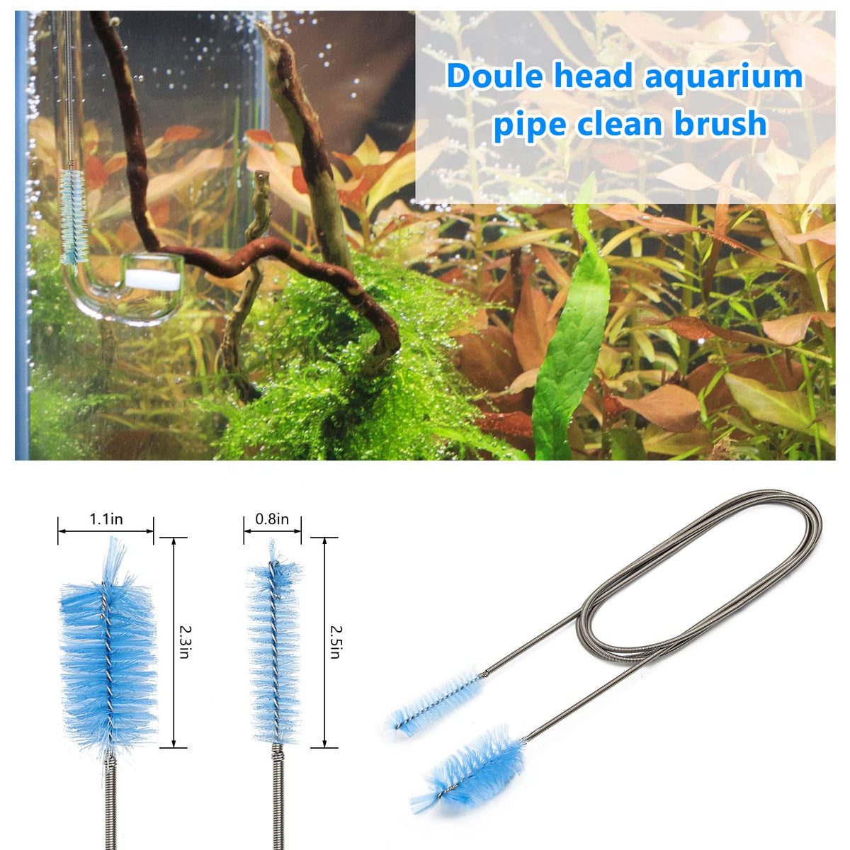 Extra Long Aquarium Aquascaping Tools Kit 8 in 1 Liveek - Liveek Official Imagery - 7