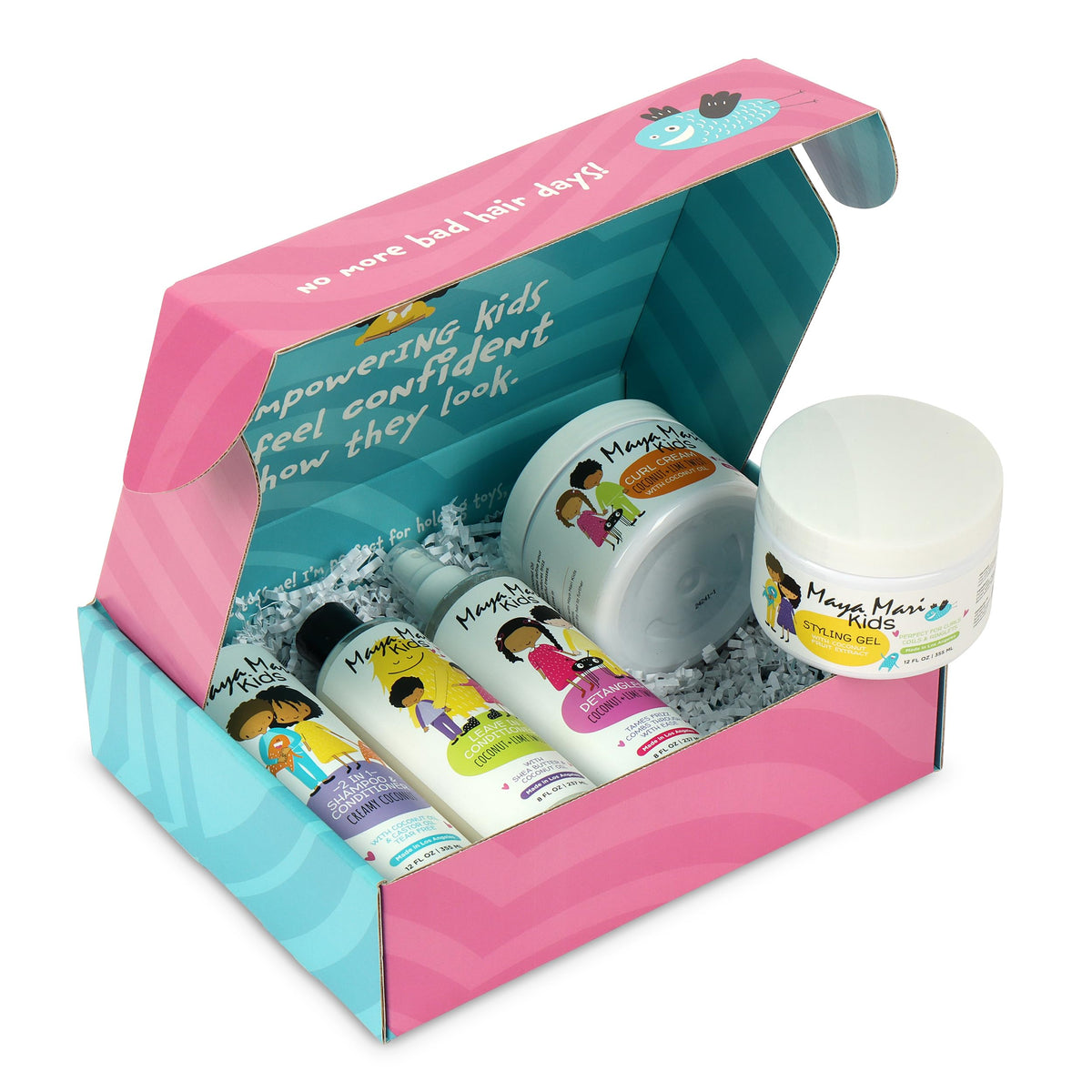 Kids Hair Care Set 5 Piece Kit for Ages 2 13 2 in 1 Shampoo - MAYA MARI Official Imagery - 8