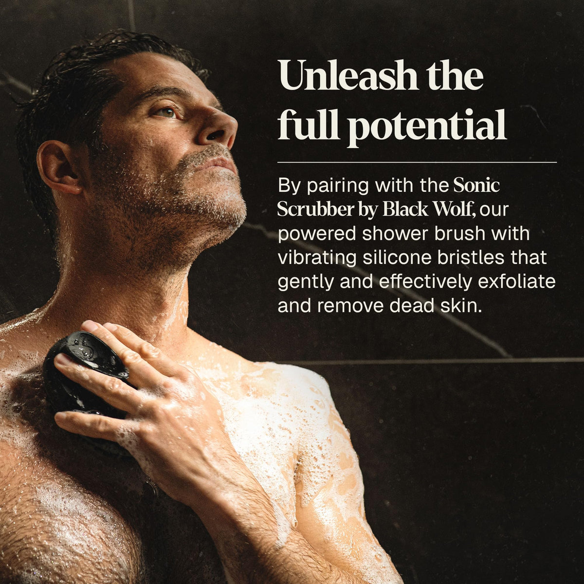 Black Wolf Salicylic Acid Body Wash for Men - Black Wolf Official Imagery - 7