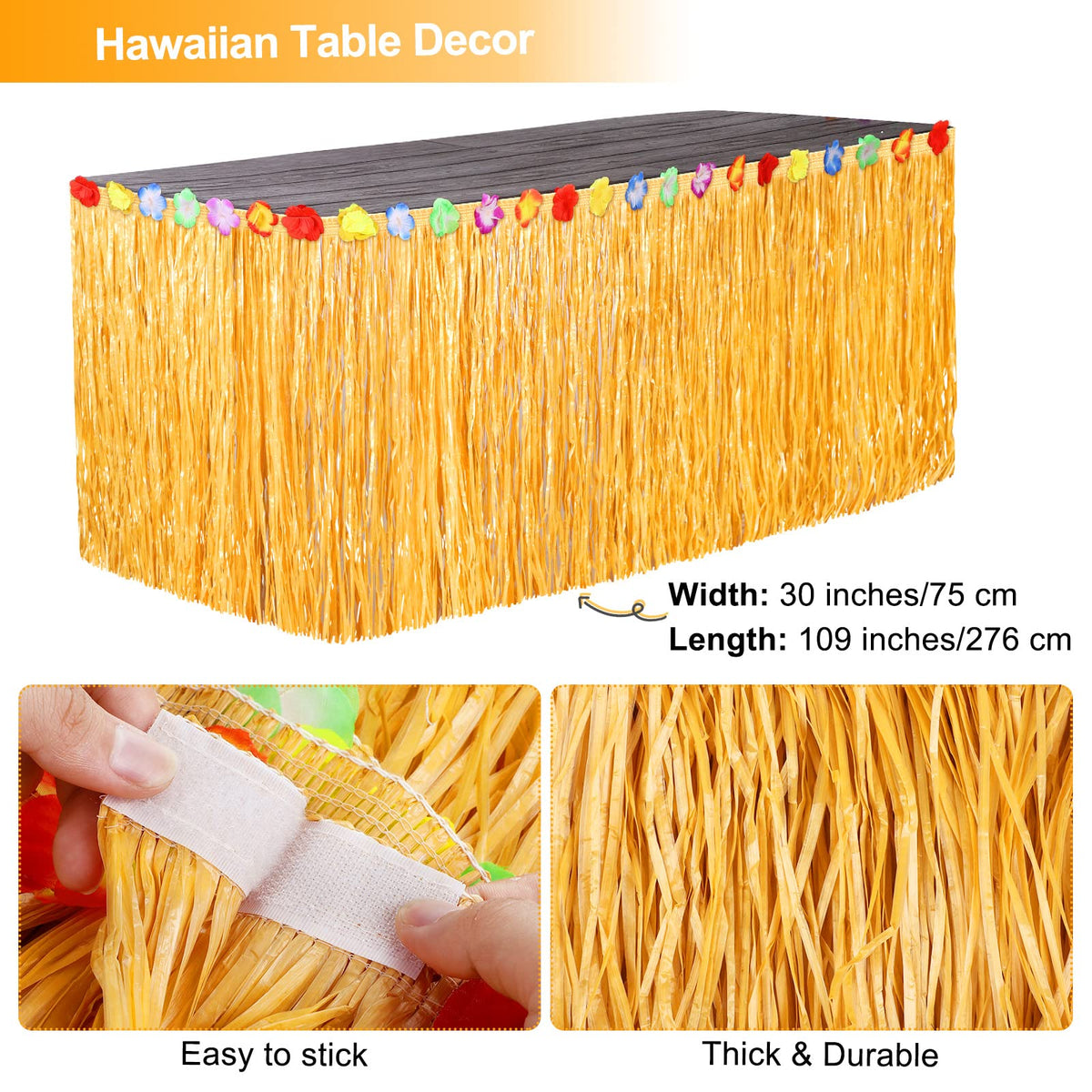 70 Pack Tropical Luau Party Decorations 60 Inches Inflatable - Fovths Official Imagery - 7
