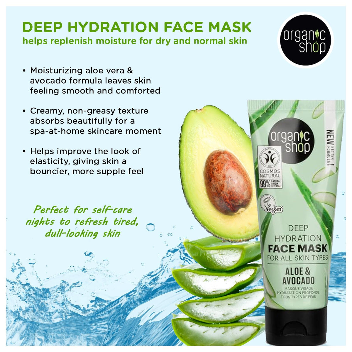 Organic Shop Face Care Set Gentle Cleansing Gel 200 ml Deep - Organic Shop Official Imagery - 6