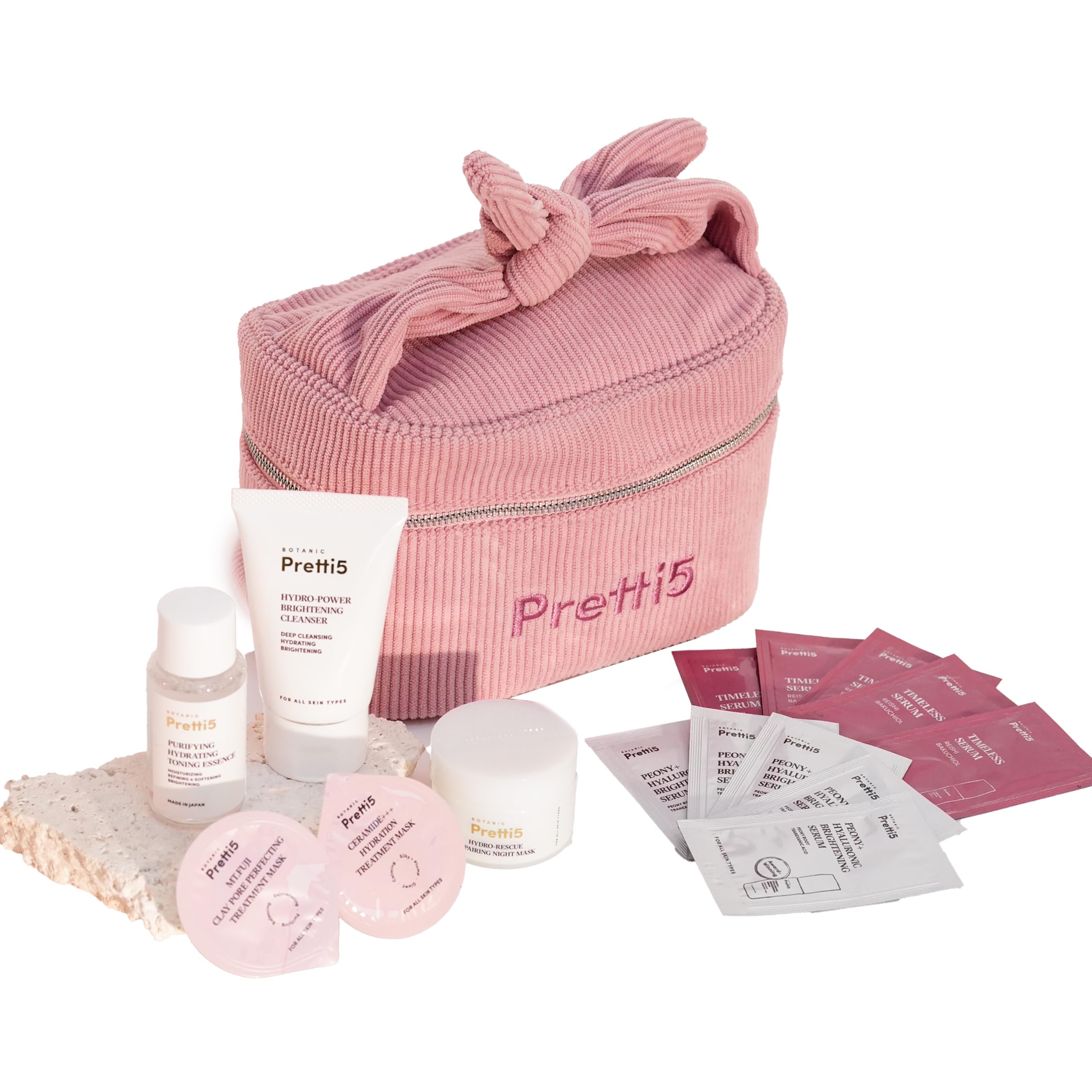 Pretti5 Travel Glow Essentials – TSA Approved Skincare Kit for - Botanic Pretti5