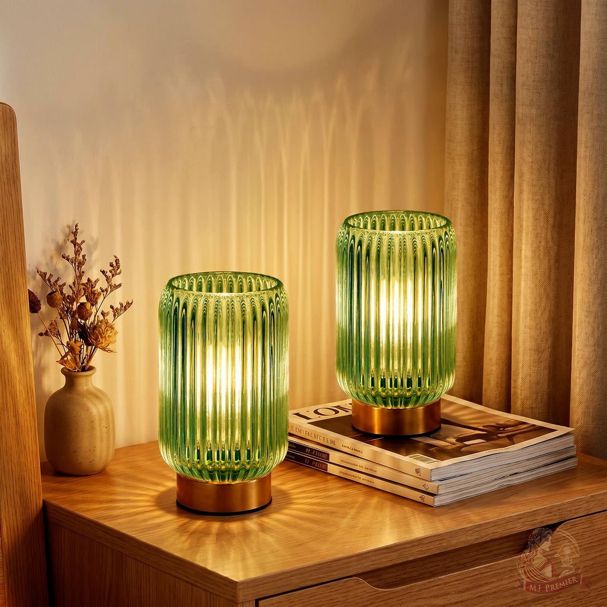 MJ PREMIER Battery Operated Lamp Small Cordless Lamp with - MJ PREMIER Official Imagery - 2