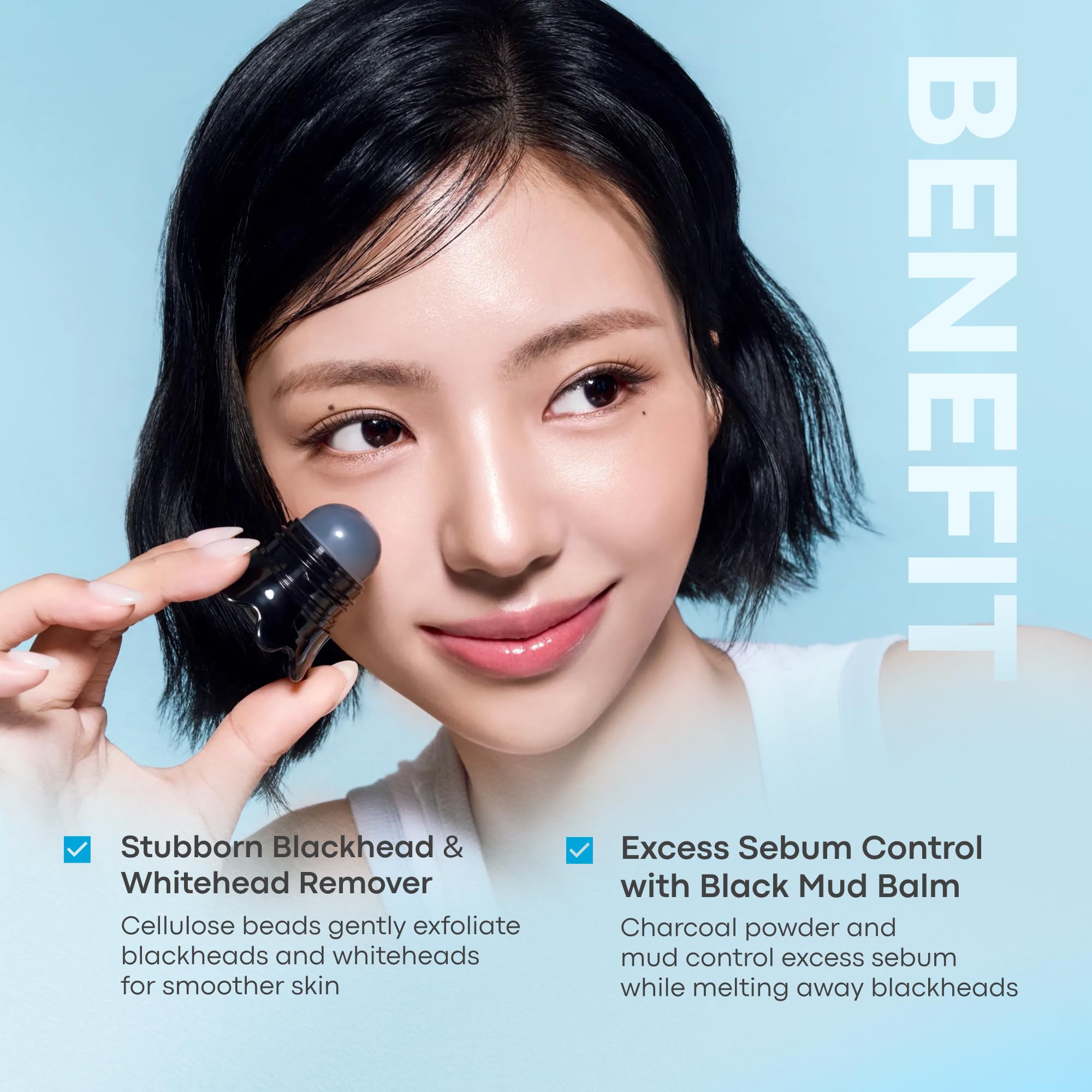 TONYMOLY Tako Pore Clay Scrub Stick, Korean Blackhead Exfoliator, 0.8 - View 5