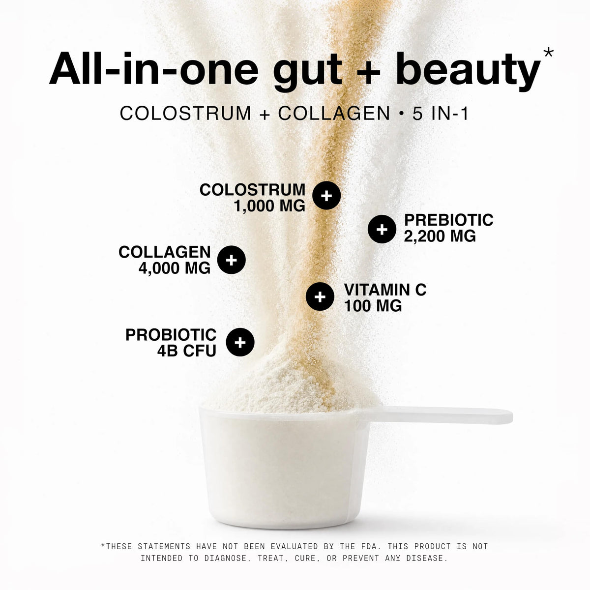 Toniiq 7 500mg Colostrum Powder with Collagen Peptides 50 - Toniiq Official Imagery - 4