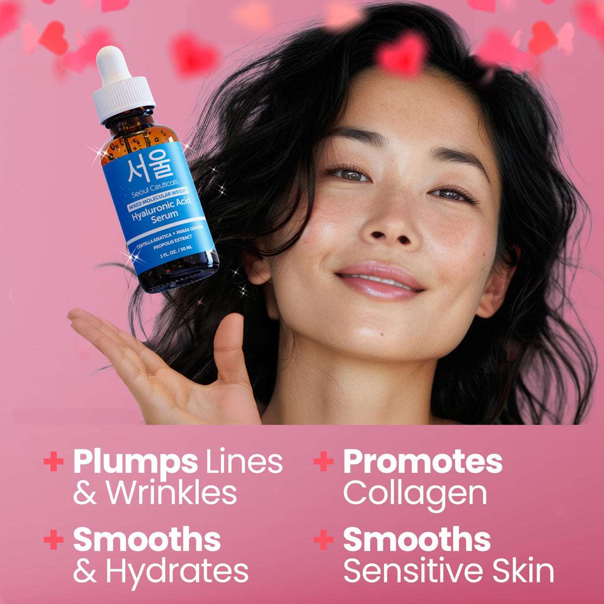 SeoulCeuticals Korean Hyaluronic Acid Serum for Face with - SeoulCeuticals Official Product Imagery - 3