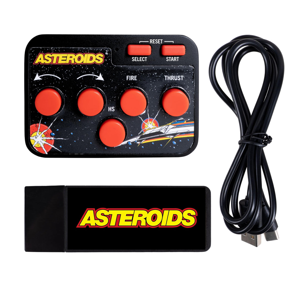 Fizz Creations Asteroids Plug Play Retro TV Game Console - Fizz Creations Official Imagery - 4