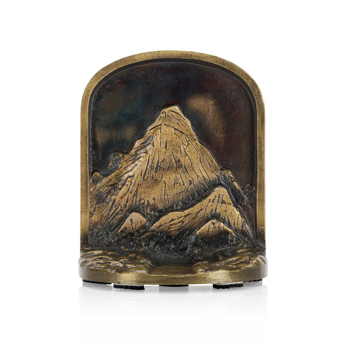 Cast Iron Mountain Bookends Set Antique Brass Book Ends 2 - CRAFTSMAN ROAD Official Imagery - 6