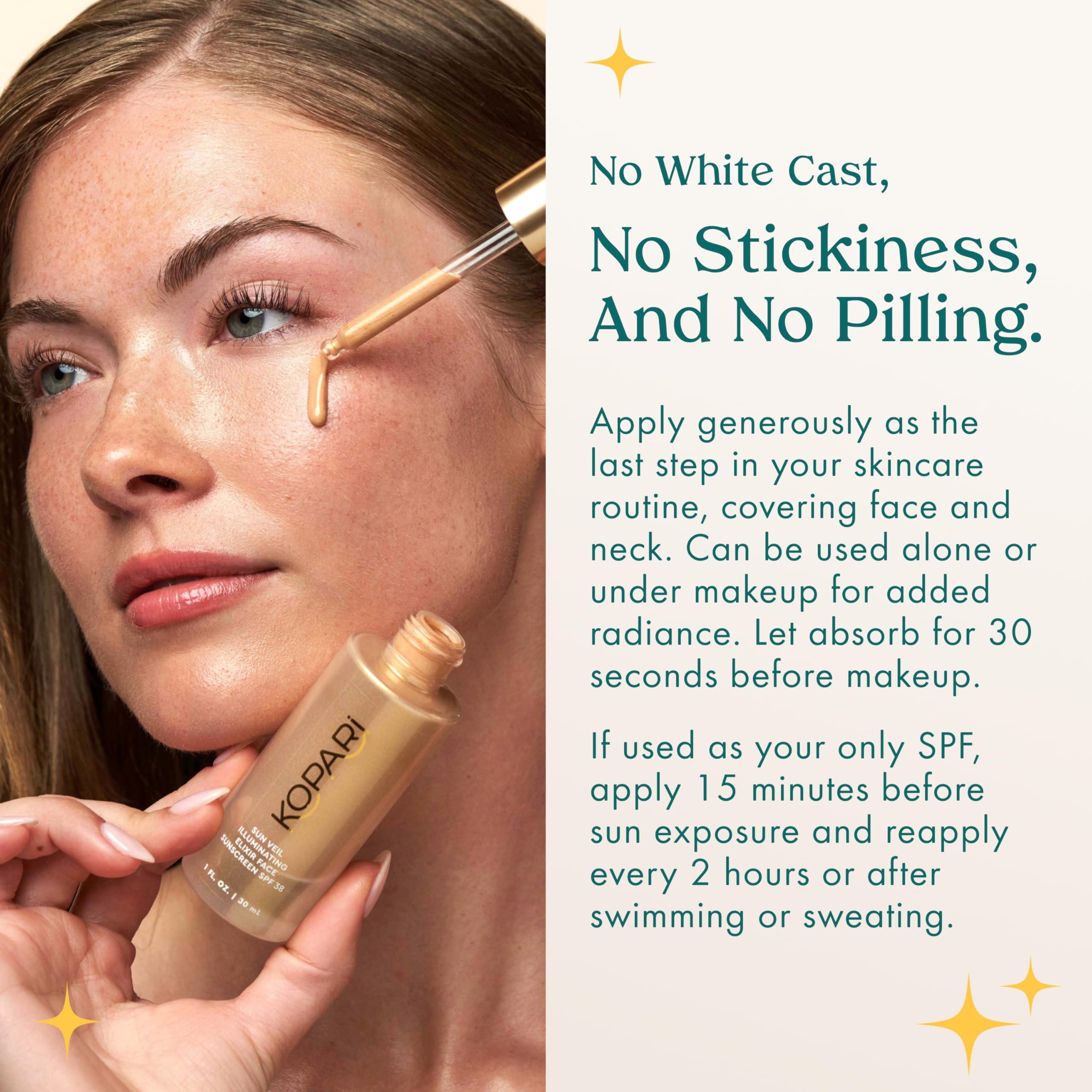 Kopari Sun Veil Illuminating Elixir Face Sunscreen SPF 38 - Kopari Official Imagery - 6