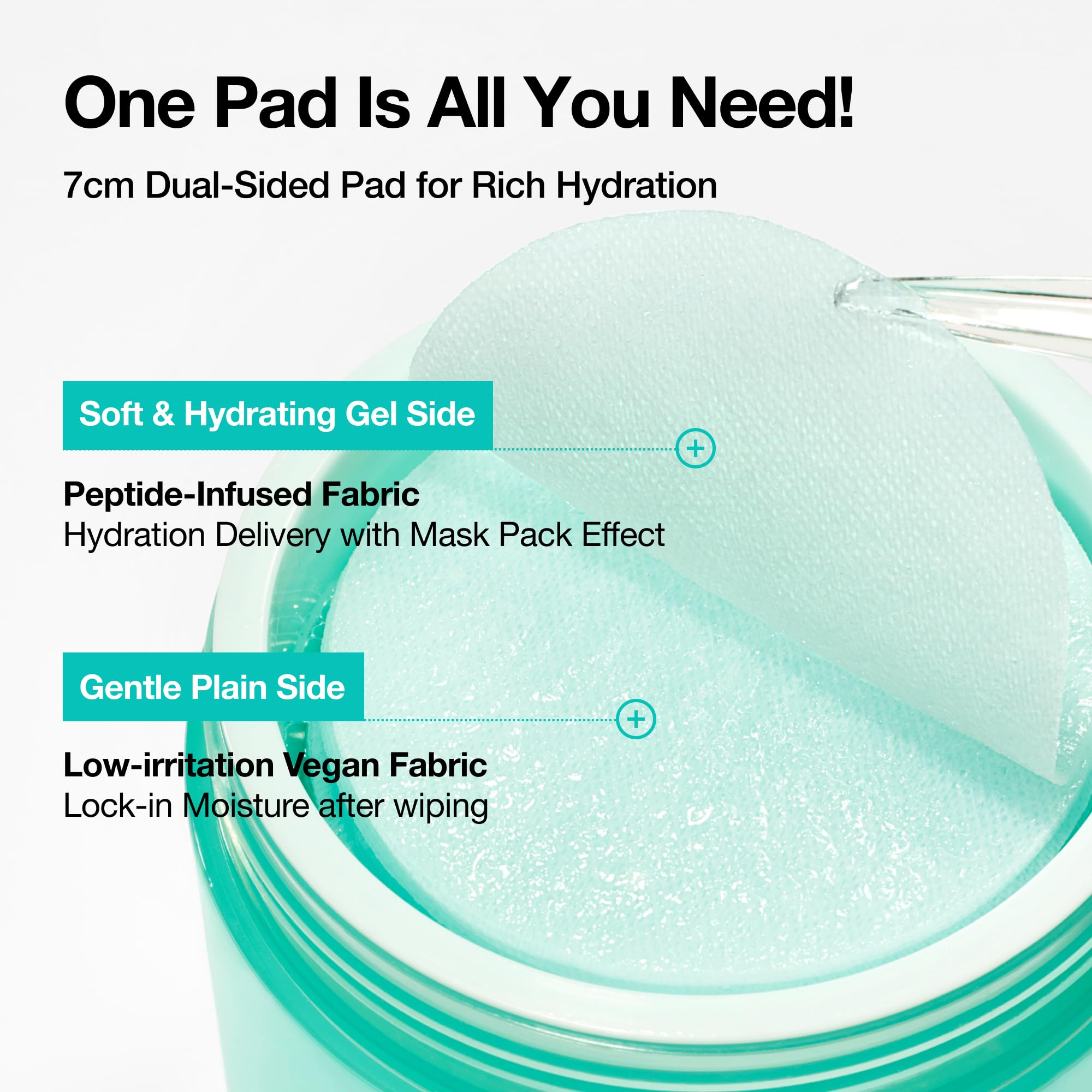 Anua PDRN 100 Hyaluronic Acid Toner Pad, 6.1 fl oz, 60 Count - ANUA Official Product View 5