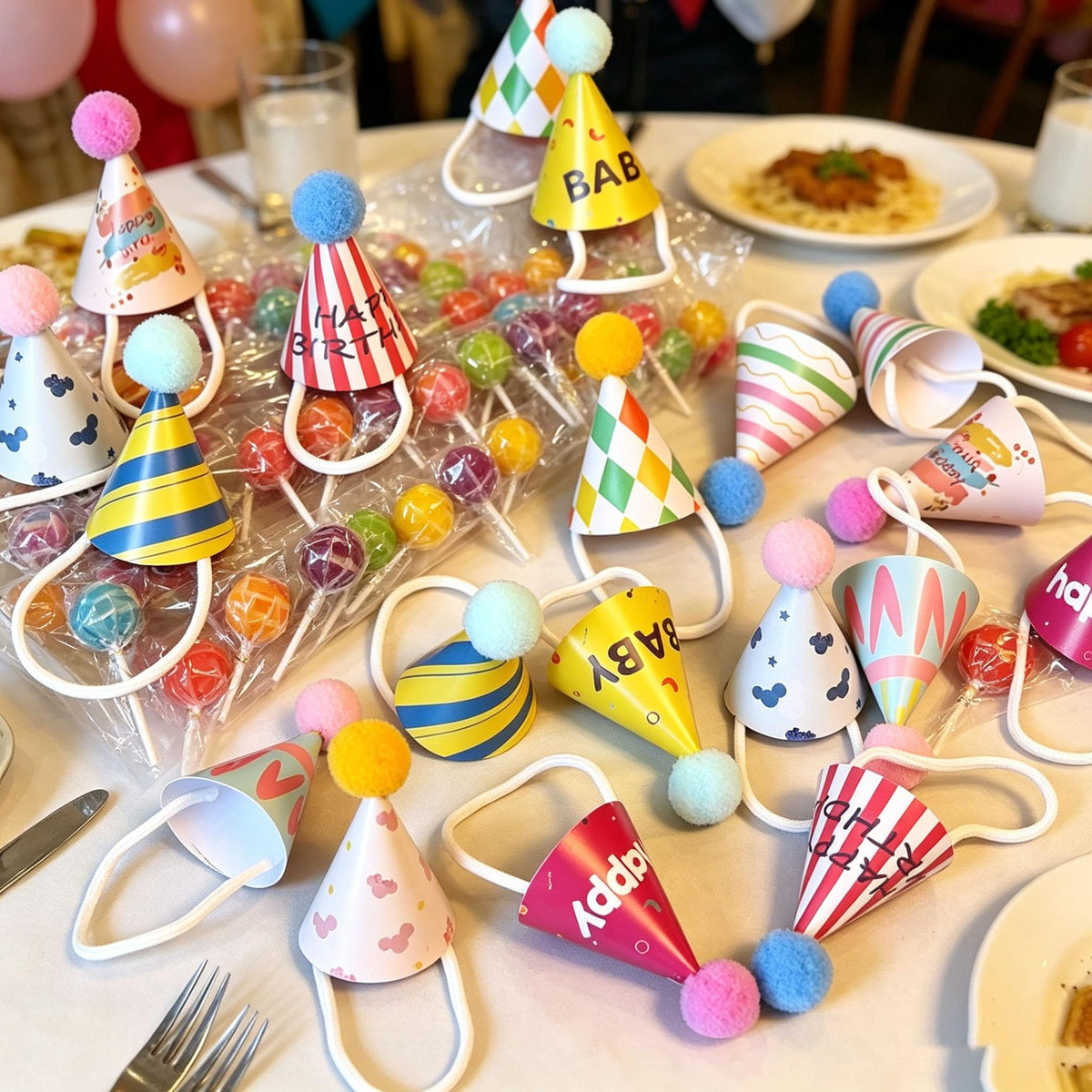 50 Pcs Mini Birthday Hats Small Party Hats for Stuffed - Premium Selection Official Imagery - 4