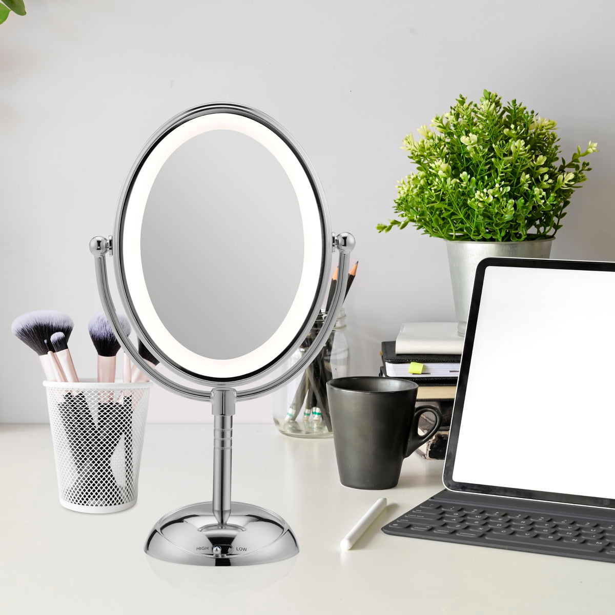 Conair Lighted Makeup Mirror LED Vanity Mirror 1X 7X - Conair Official Imagery - 8