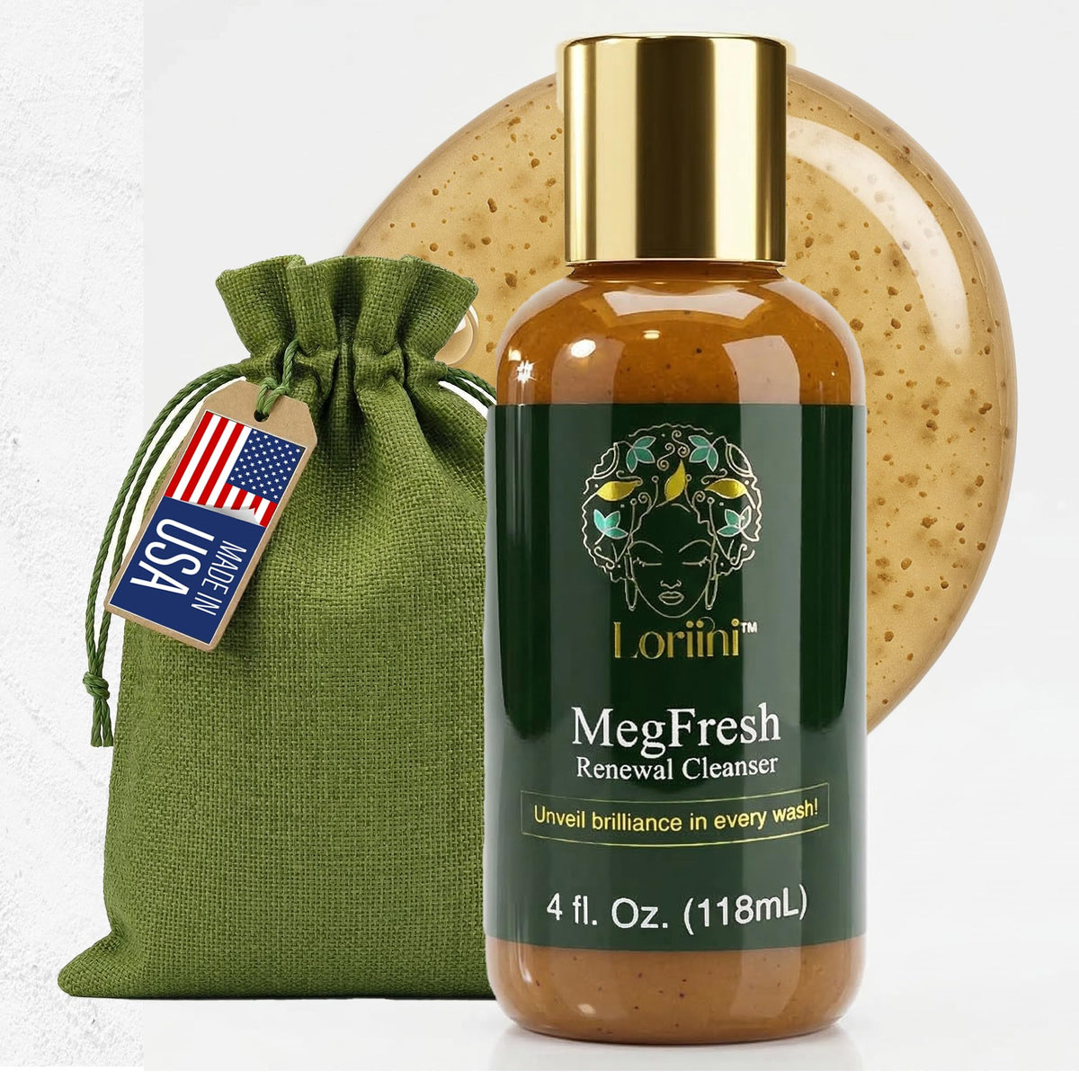 LORIINI MegFresh Exfoliating Facial Cleanser Papaya Face - LORIINI Official Imagery - 2