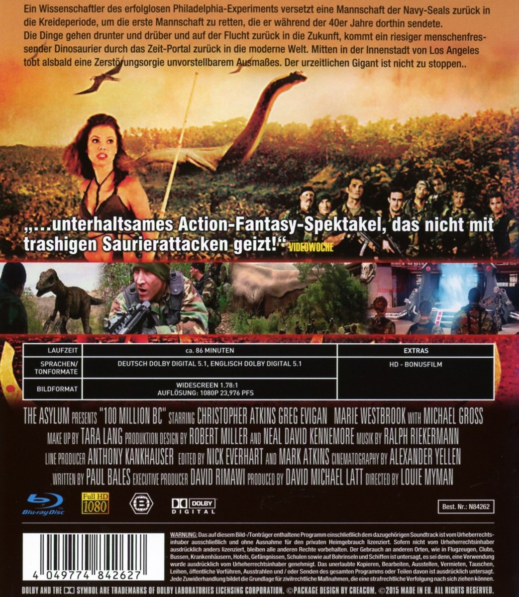 Rated:      Unrated           Format: Blu-ray 100 Million BC - Rated:      Unrated           Format: Blu-ray Official Product View 3
