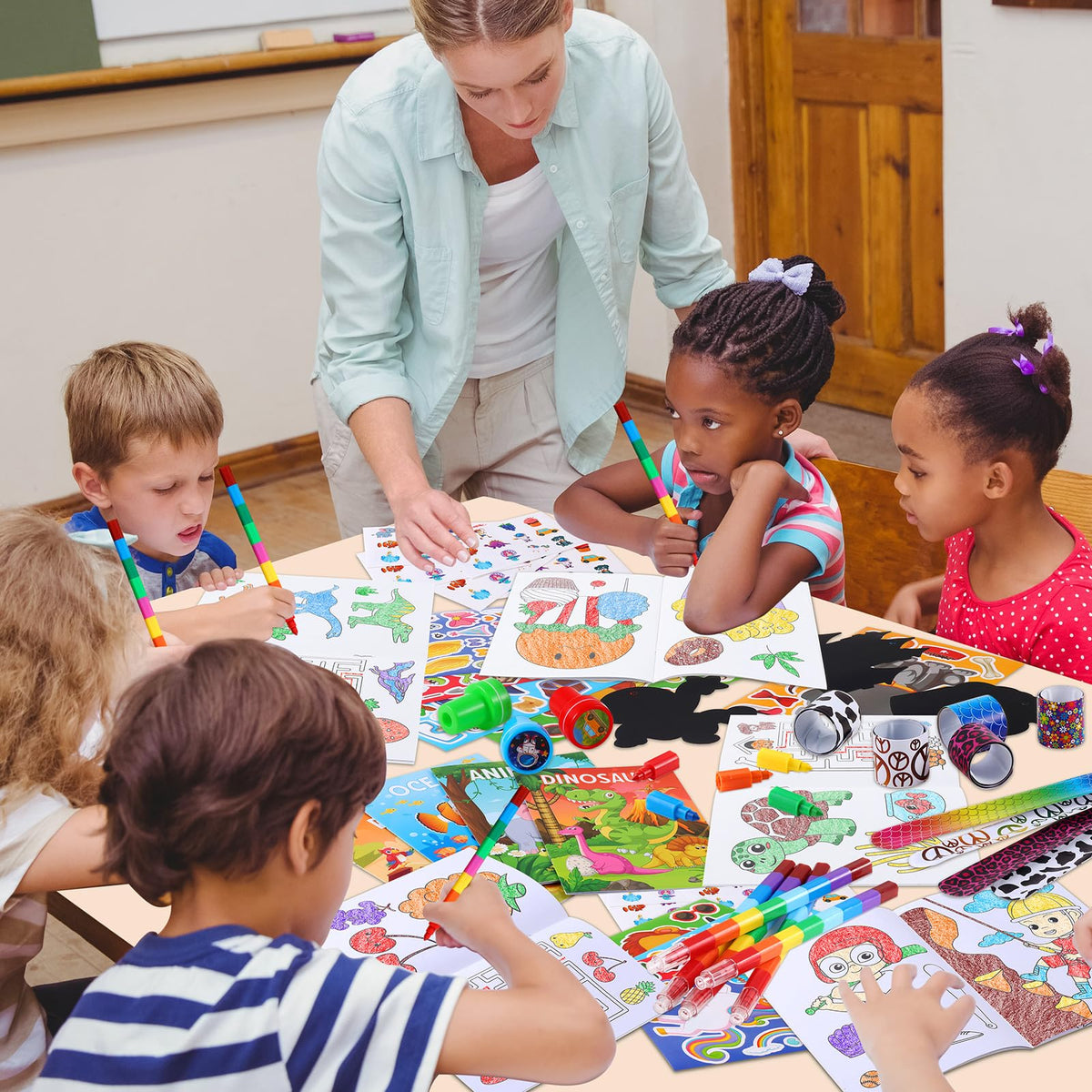 BenLouis 192Pcs Birthday Coloring Set for Kids Party Favors - BenLouis Official Imagery - 8