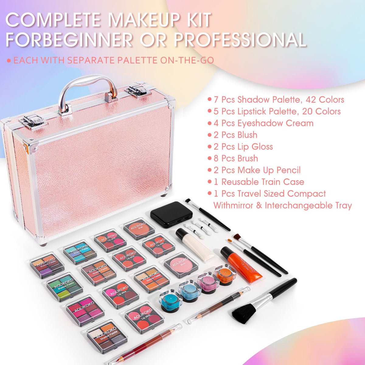 AOLIKOKO Makeup Kit for Teenager Women Full Kit All In One - AOLIKOKO Official Imagery - 5