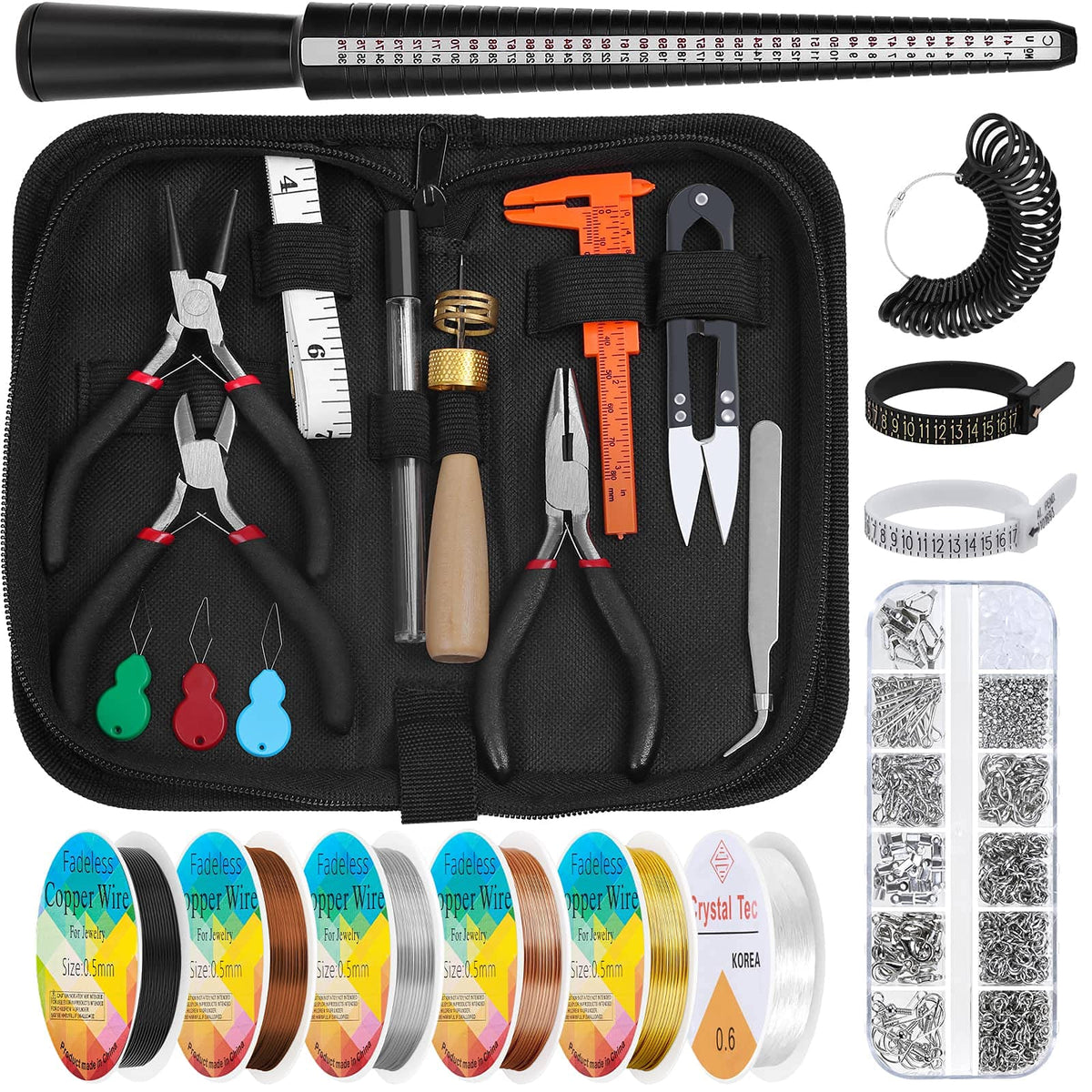 Audab Jewelry Wire Wrapping Jewelry Making Supplies Kit Ring - Audab Official Imagery - 2