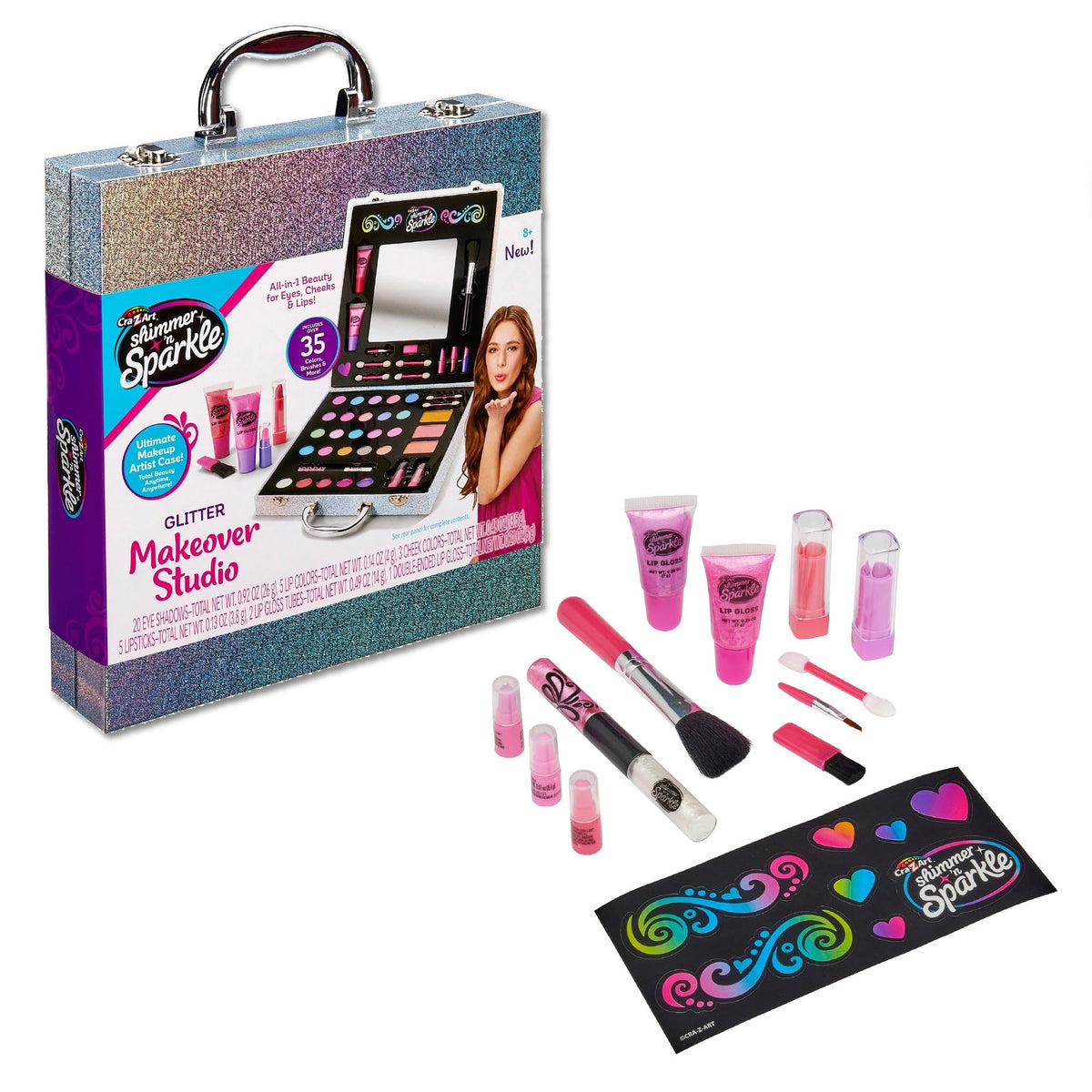 Shimmer n Sparkle Glitter Makeover Studio Beauty Kit - SHIMMER 'N SPARKLE Official Imagery - 2