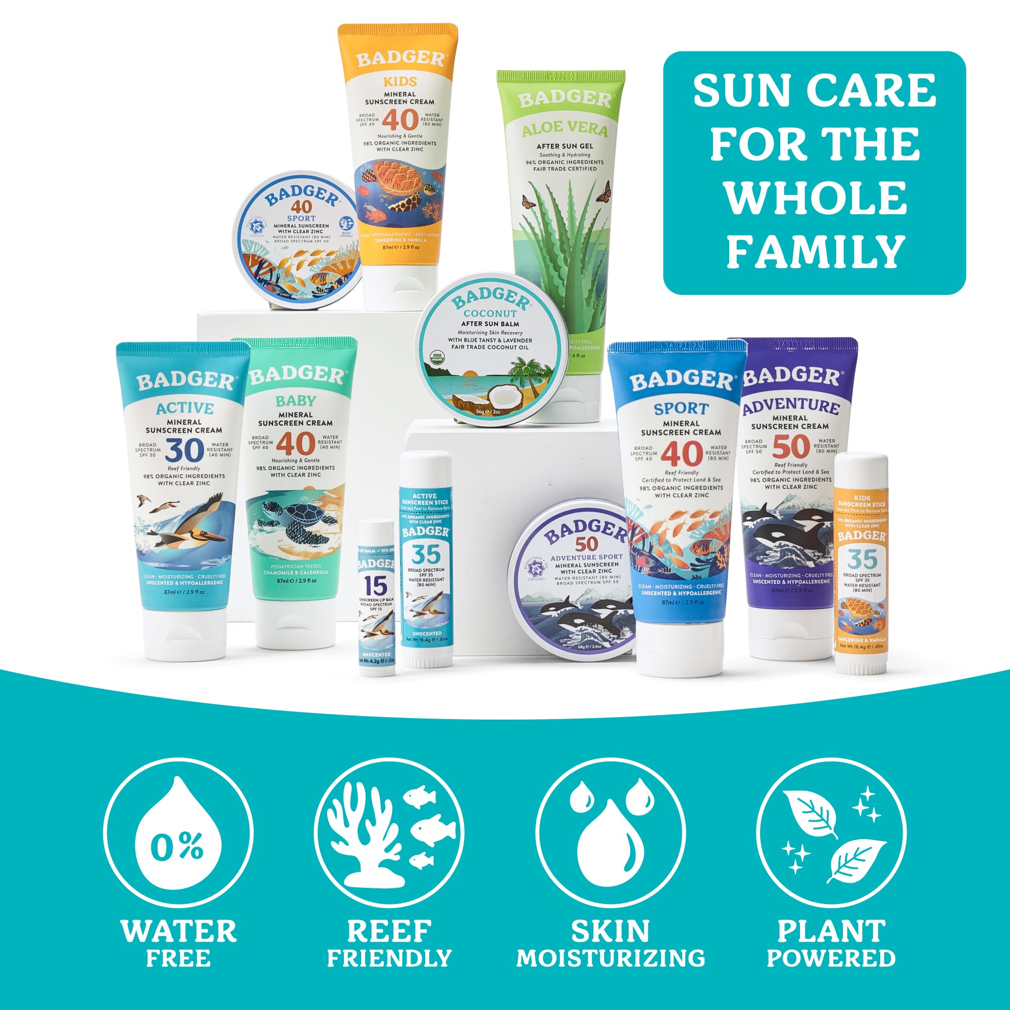 Badger Organic Coconut After Sun Balm – 2 oz Tin