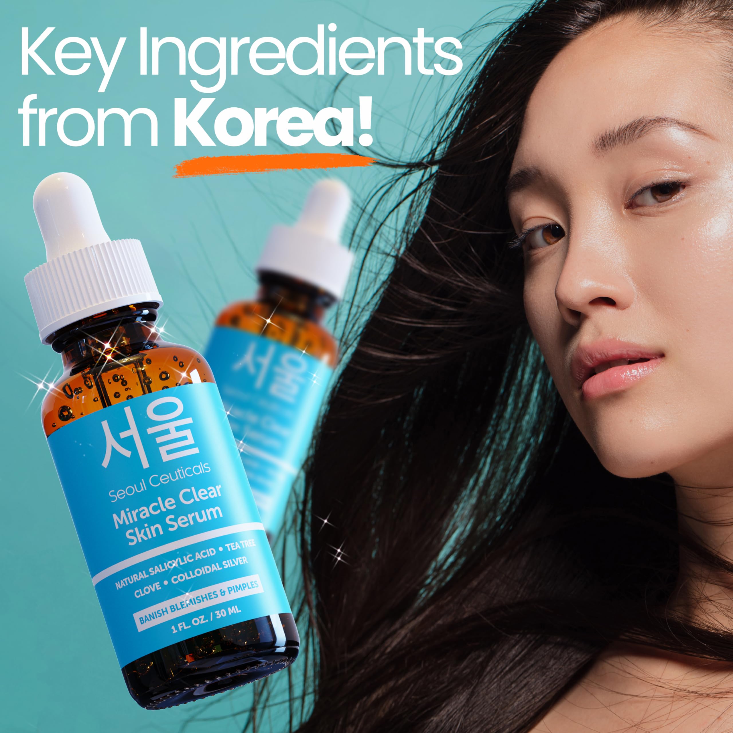 SeoulCeuticals Korean Acne Serum Miracle Clear for Acne - SeoulCeuticals Official Product Imagery - 7