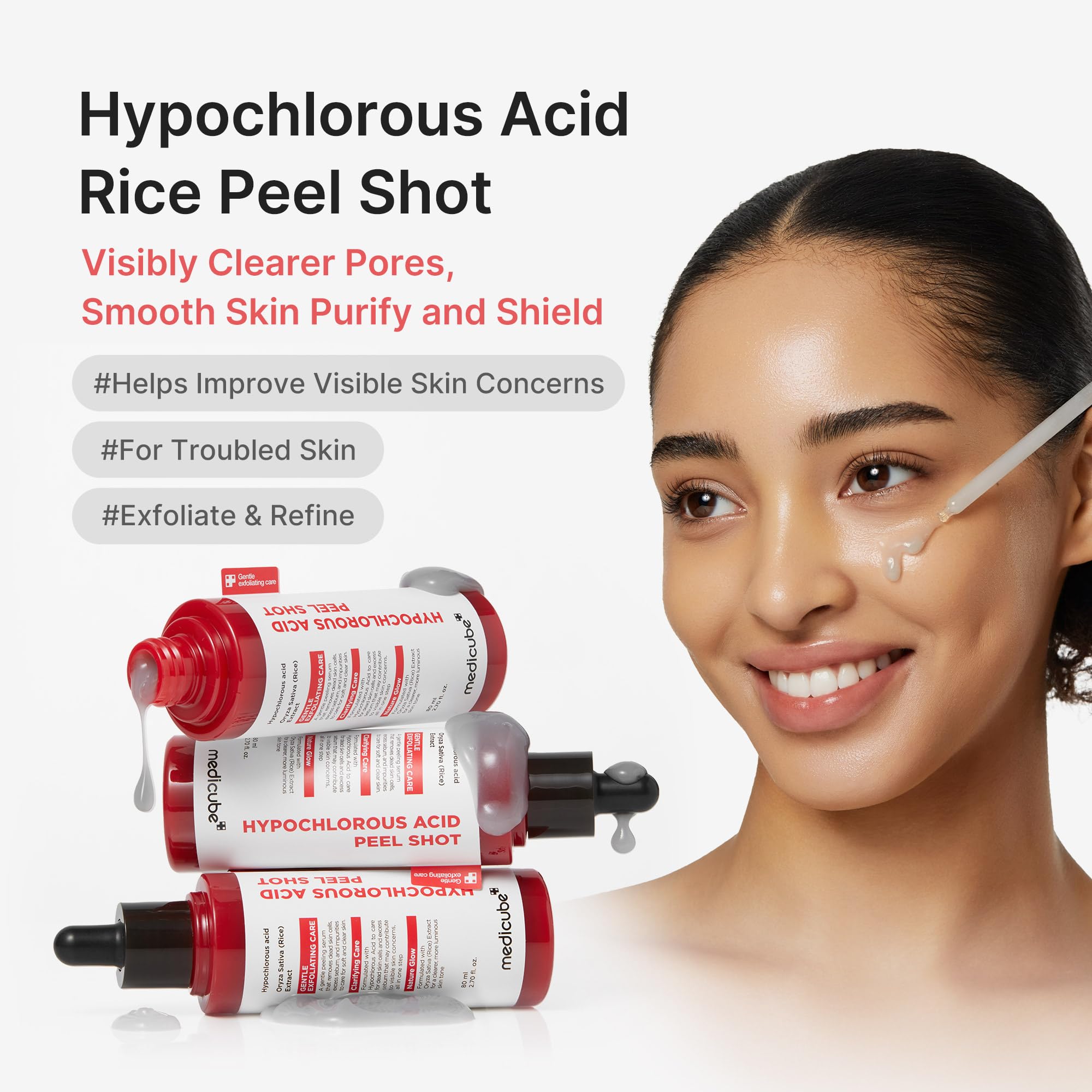 medicube Peel Shot with Hypochlorous Acid for Pores &amp; - medicube