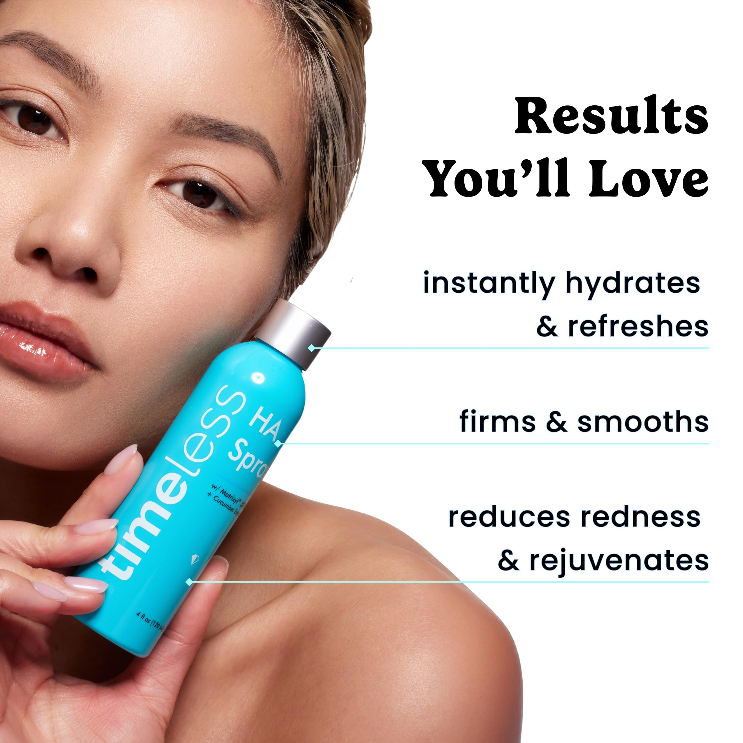 Timeless HA Matrixyl 3000 Cucumber Face Spray with Aloe 4 fl - Timeless Skin Care Official Imagery - 6