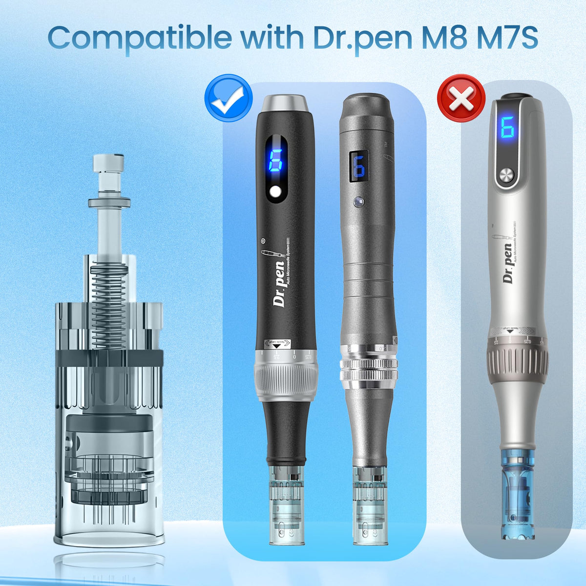 Microneedling Derma Roller Pen Cartridges for M8 M7S at Home - MEMTIM Official Imagery - 5