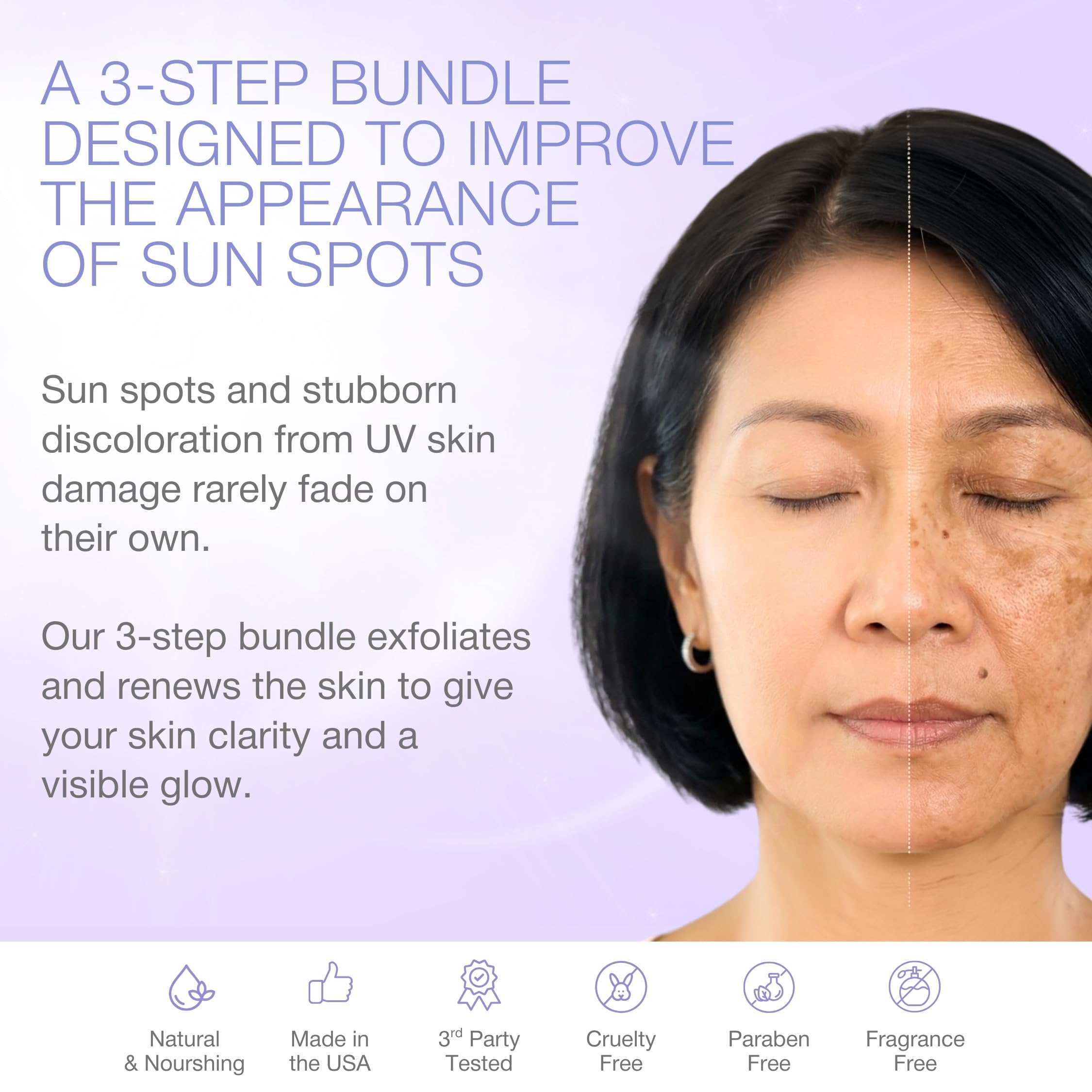 YOUN Beauty Sun Spots Skin Care Set by Holistic Plastic Surgeon - YOUN Beauty