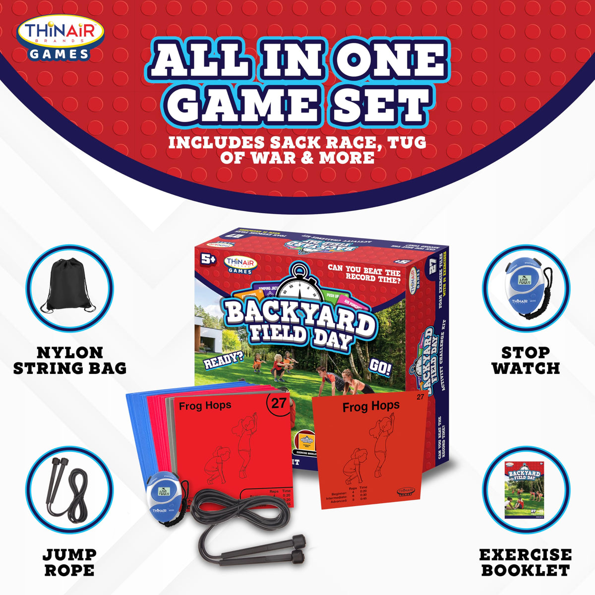Backyard Field Day Obstacle Course Game 27 Double Sided Foam - Playful Minds Official Imagery - 5