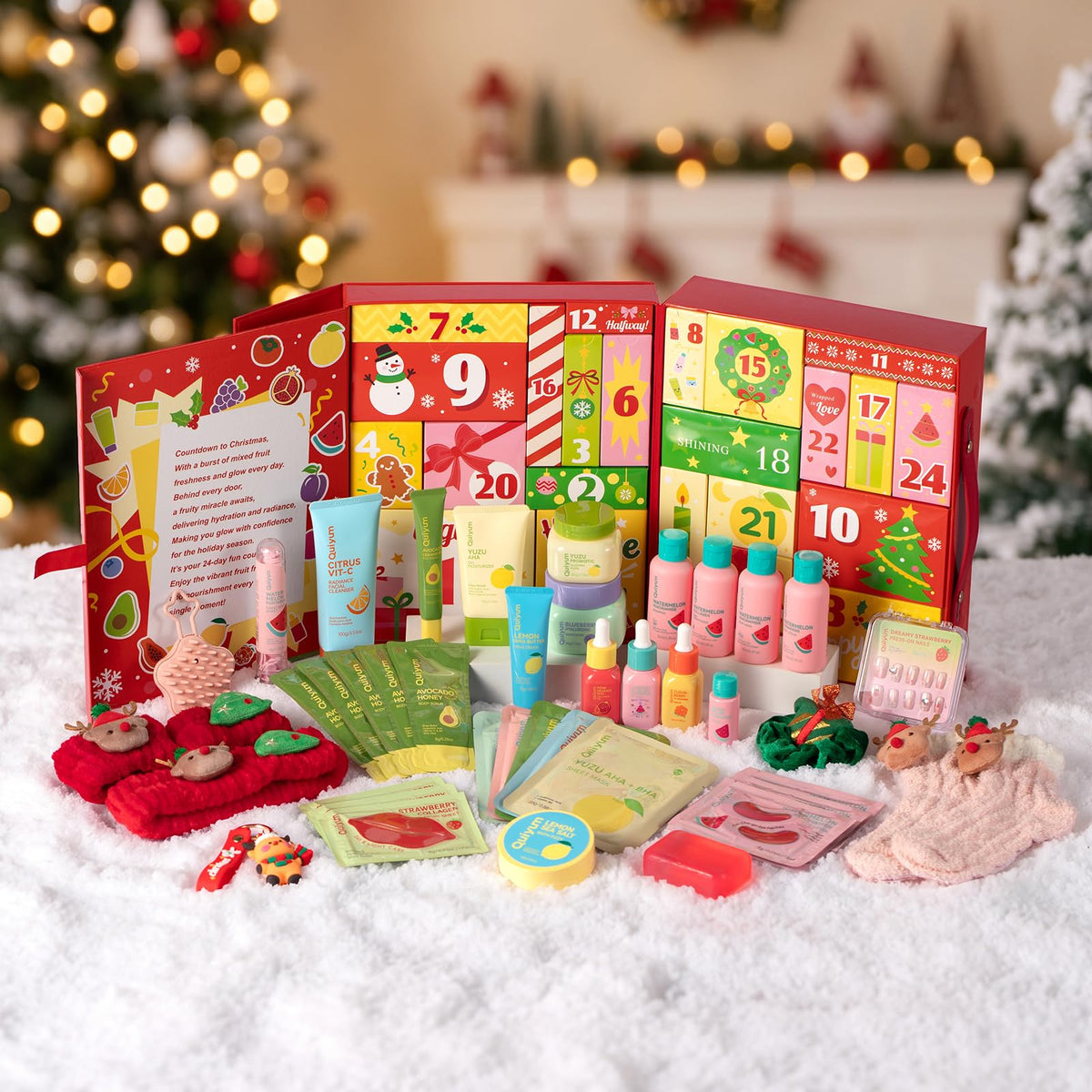 Fruit Skincare Advent Calendars 2026 Facial Body Care Gift - QUIYUM Official Imagery - 3