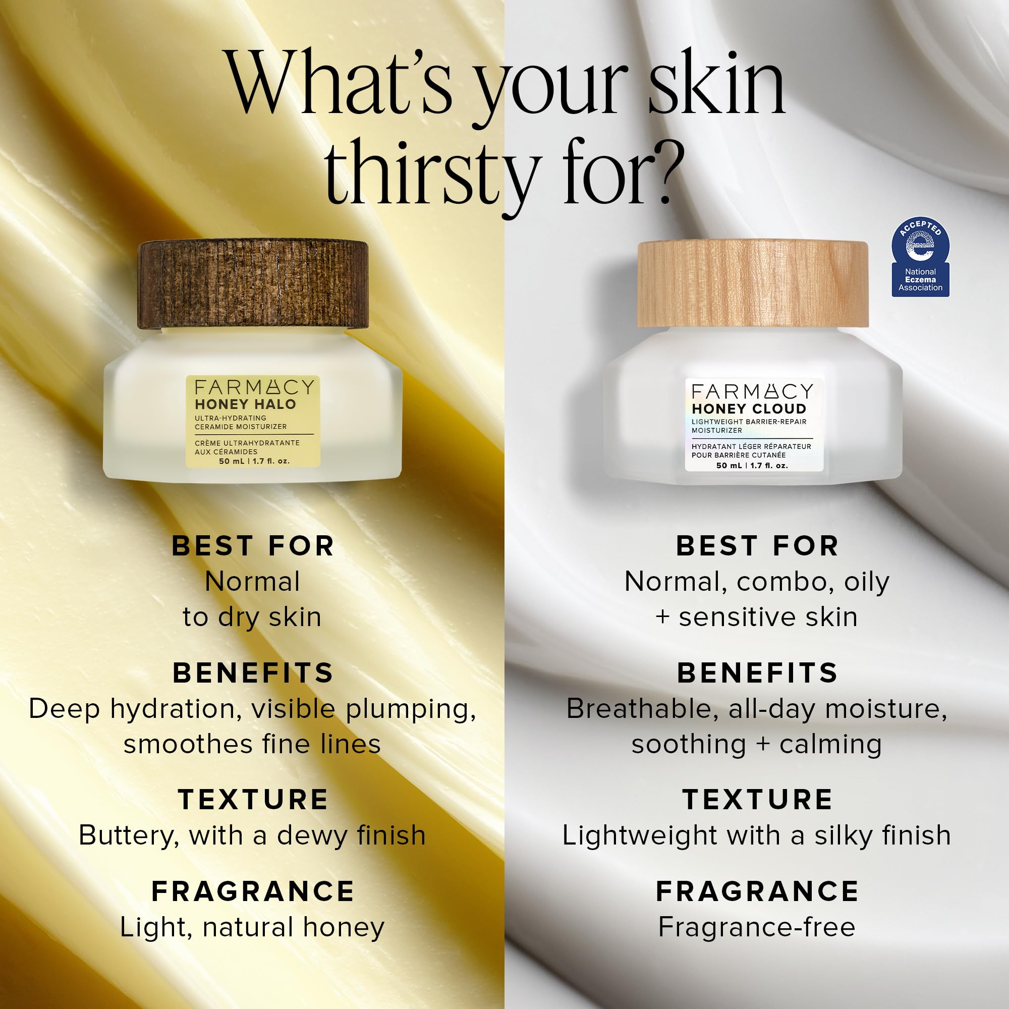 Farmacy Ceramide Face Moisturizer - Honey Halo Ultra Hydrating Fa - Farmacy Official Product View 4